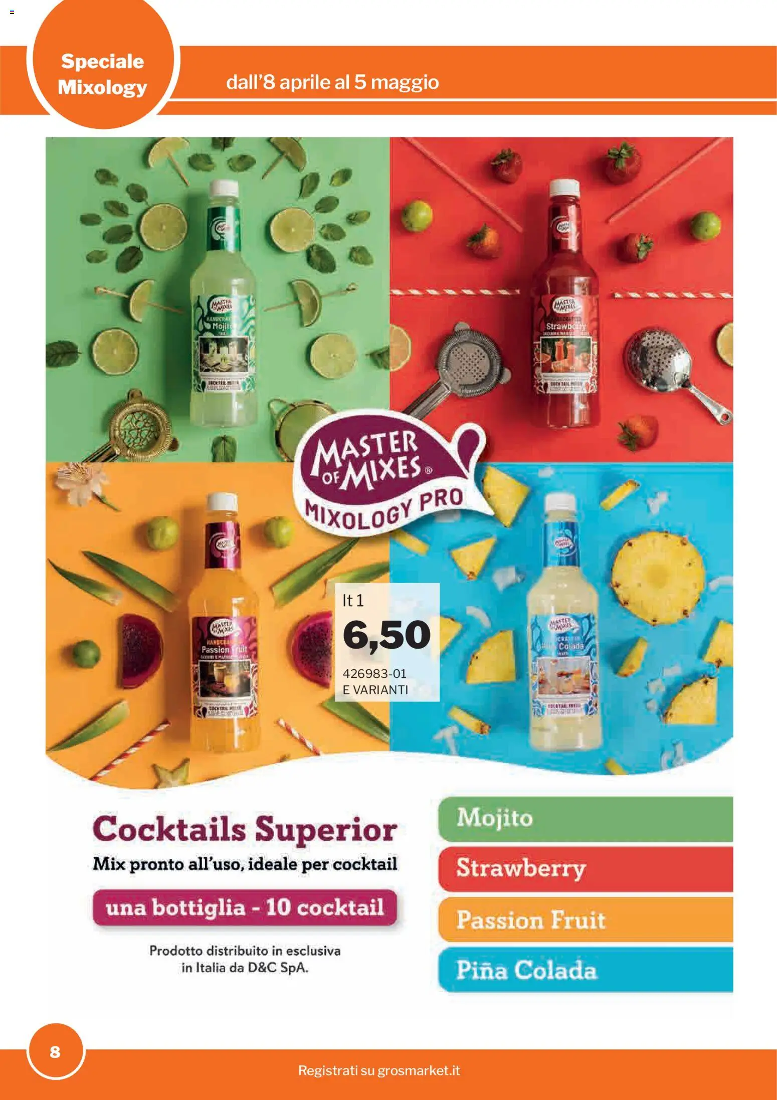 Volantino Sogegross del 08.04.2026 | Pagina: 8 | Prodotti: Bottiglia