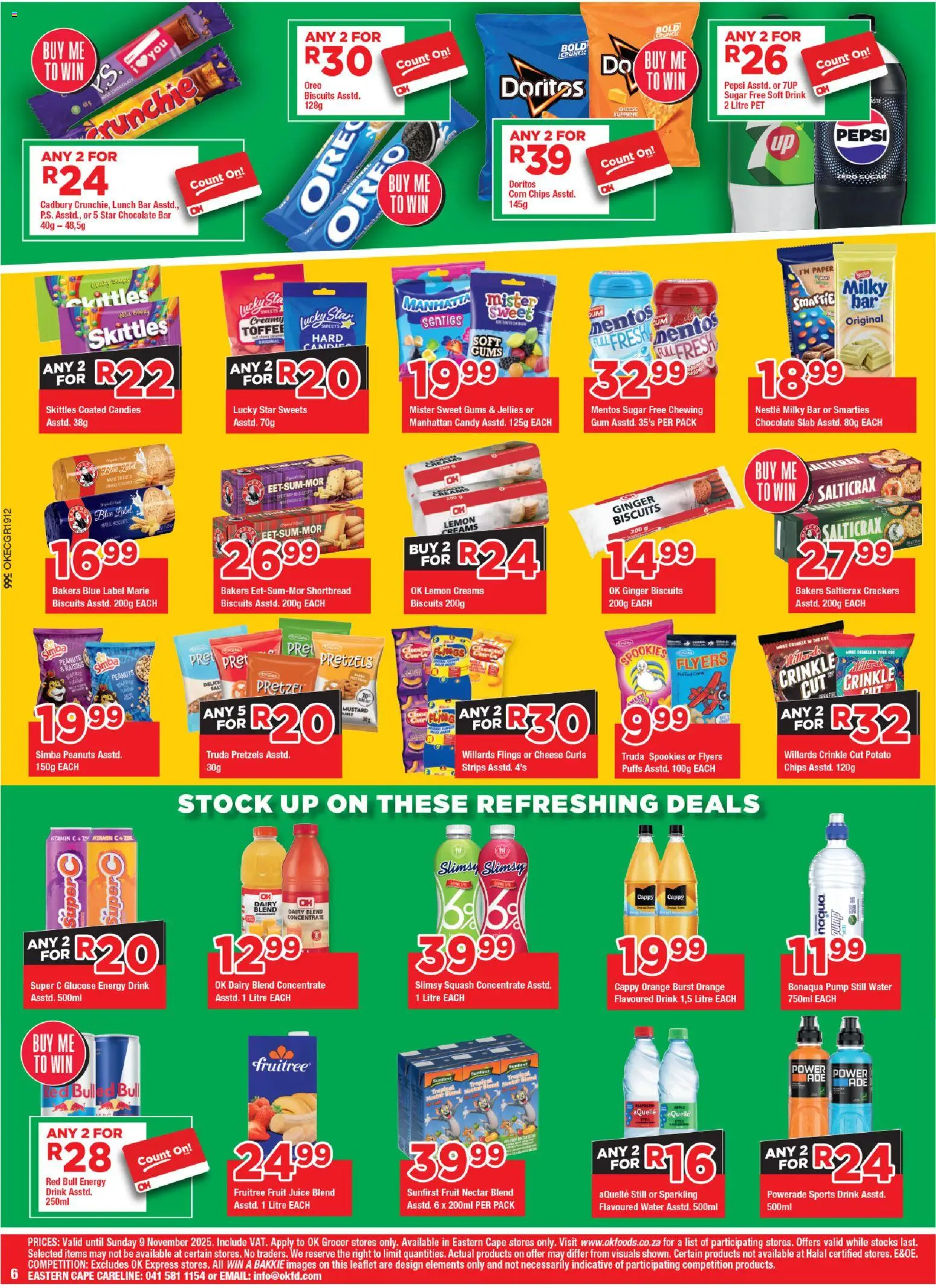 New OK Foods catalogue – valid from 24.10.2025 | Page: 6 | Products: Stock, Raisins, Paper, Sugar