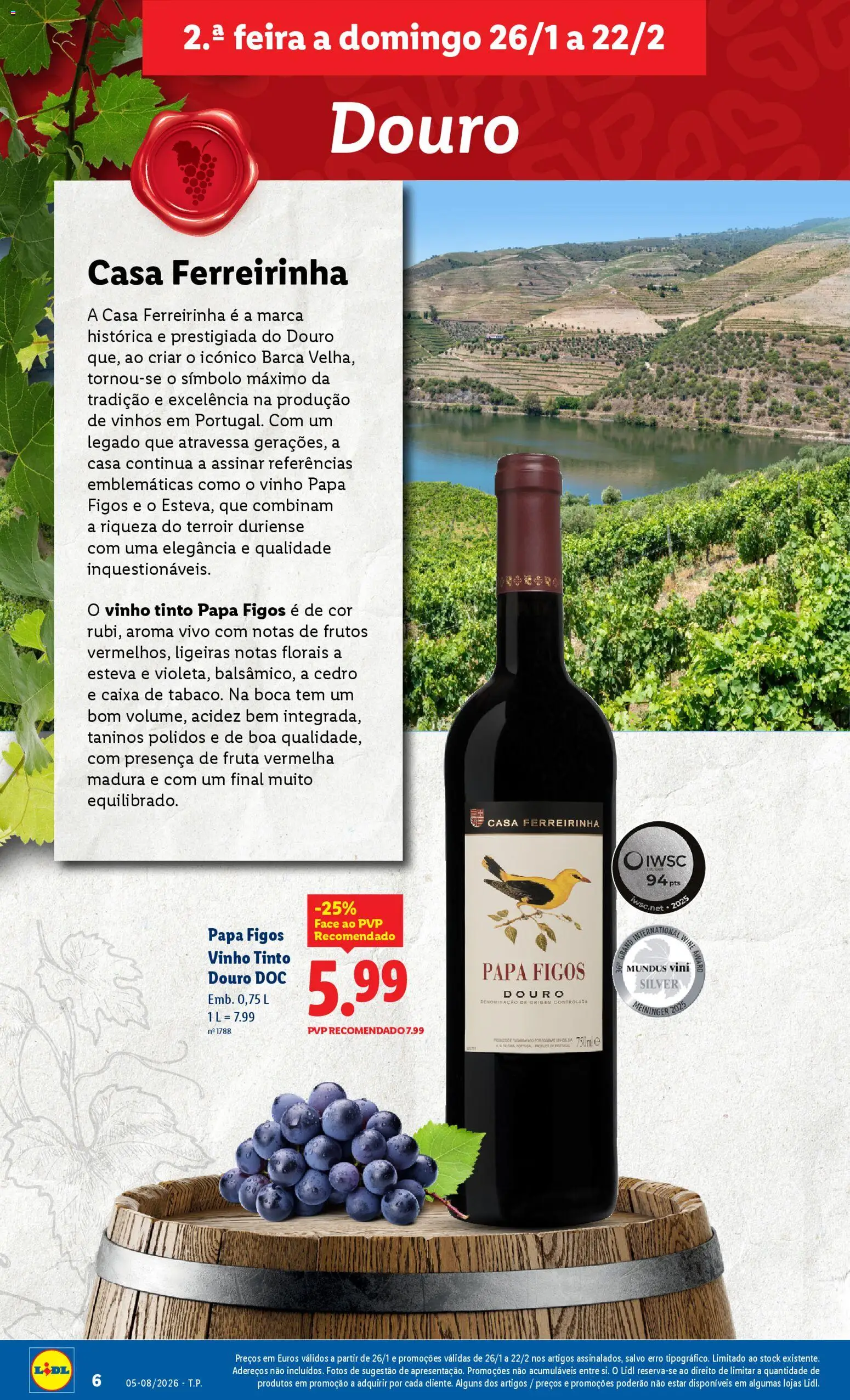 Lidl folheto │ válido de 26.01.2026 | Página: 6 | Produtos: Caixa, Vinho, Vinho tinto