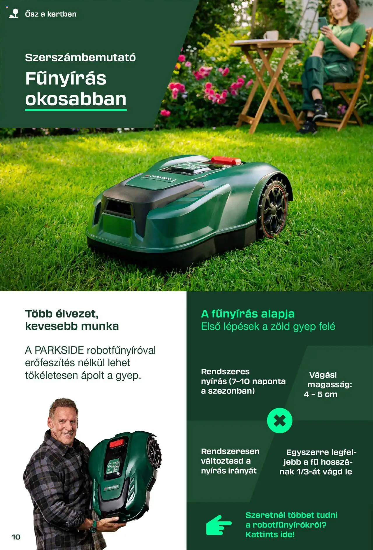 Lidl akciós ujság - amely érvényes a következő dátumtól: 26.08.2025 | Oldal: 10 | Termékek: Parkside, Robot