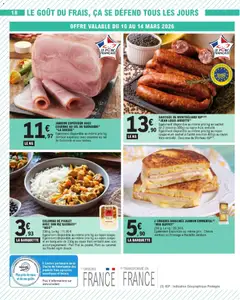 E.Leclerc - Prévisualisation de JAMBON SUPÉRIEUR AVEC COUENNE AU SEL DE GUÉRANDE (1), "LA BRESSE", Jambon supérieur avec couenne au sel de Guérande et aux herbes. valide à partir de 10.03.2026 | Page: 18