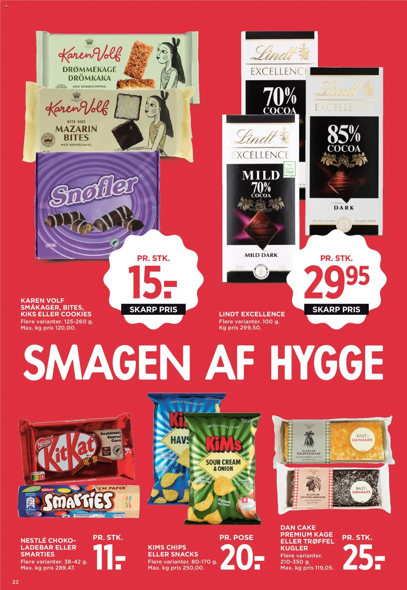 Meny tilbudsavis – gyldig fra 20.02.2026 | Side: 30 | Produkter: Chokoladekage, Chips, Cookies