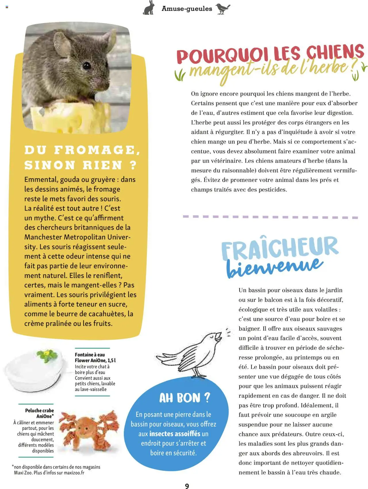  | Page: 9 | Produits: Souris, Peluche, Mais, Crabe