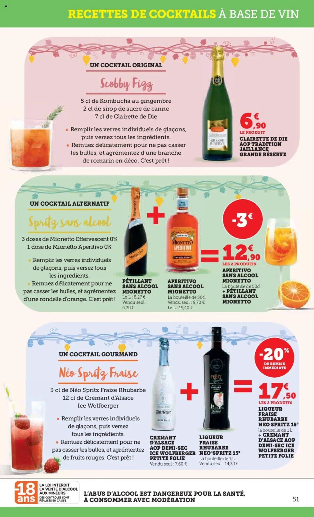  | Page: 51 | Produits: Alcool, Base, Gingembre, Crémant d'alsace