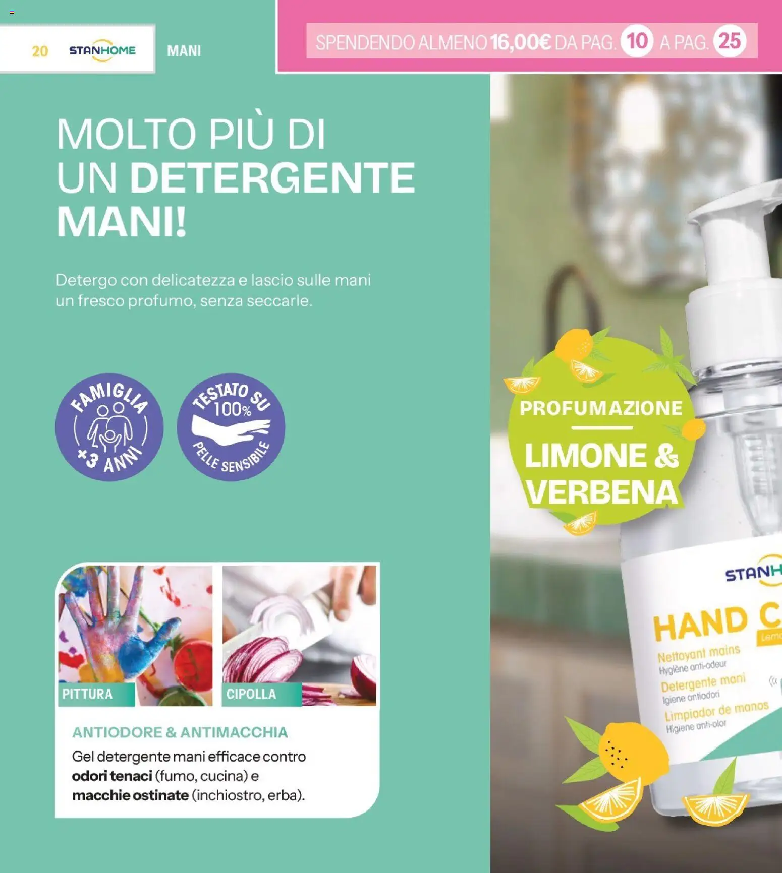 Volantino Stanhome del 10.03.2026 | Pagina: 20 | Prodotti: Detergente, Limone, Pittura