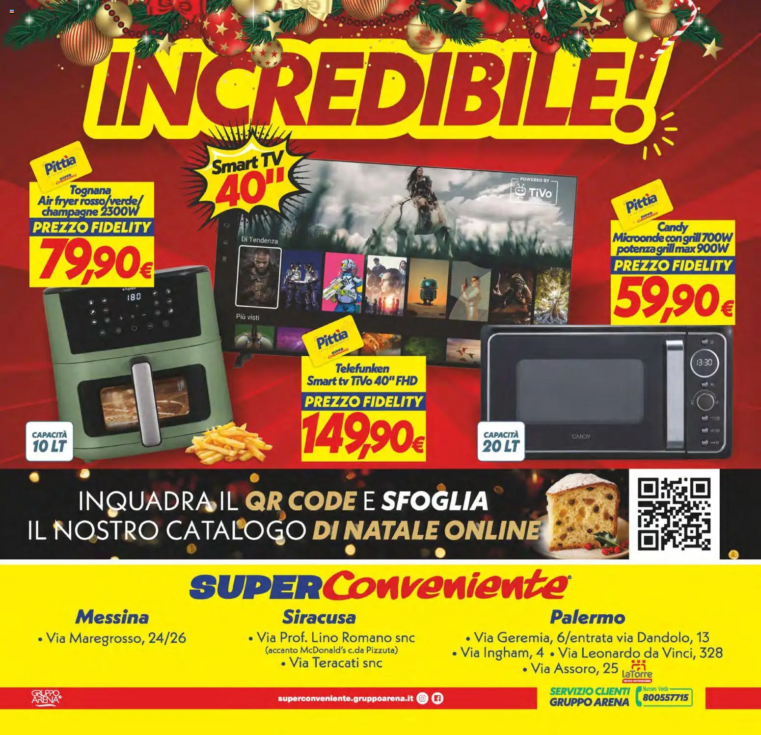Volantino SuperConveniente del 16.12.2025 | Pagina: 40 | Prodotti: Microonde, smart TV, Champagne, TV
