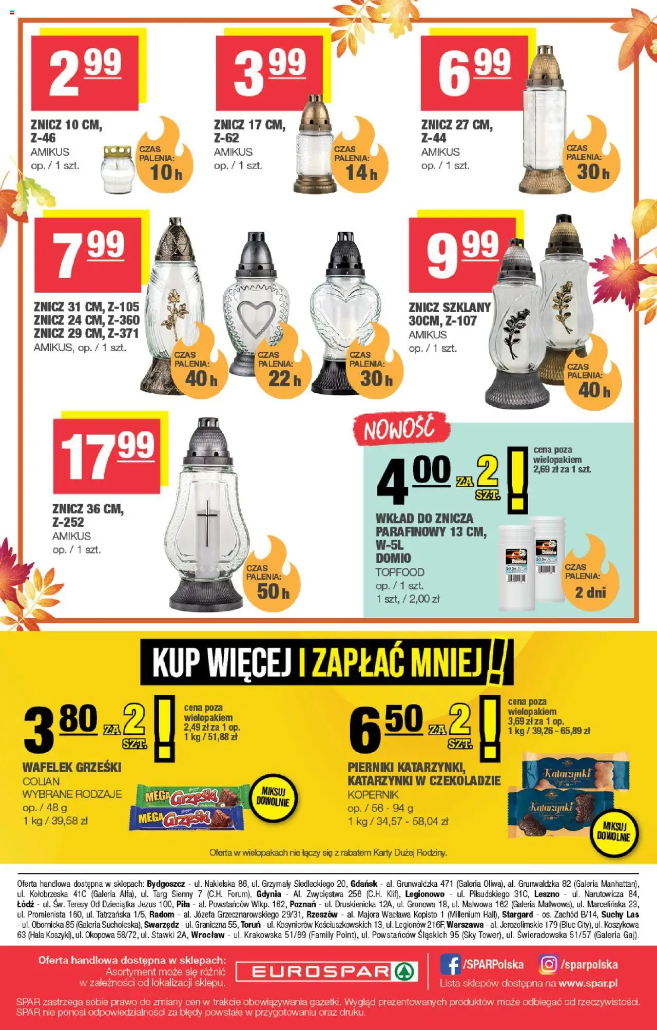Spar Gazetka - Eurospar od 22.10.2025 | Strona: 16 | Produkty: Pierniki