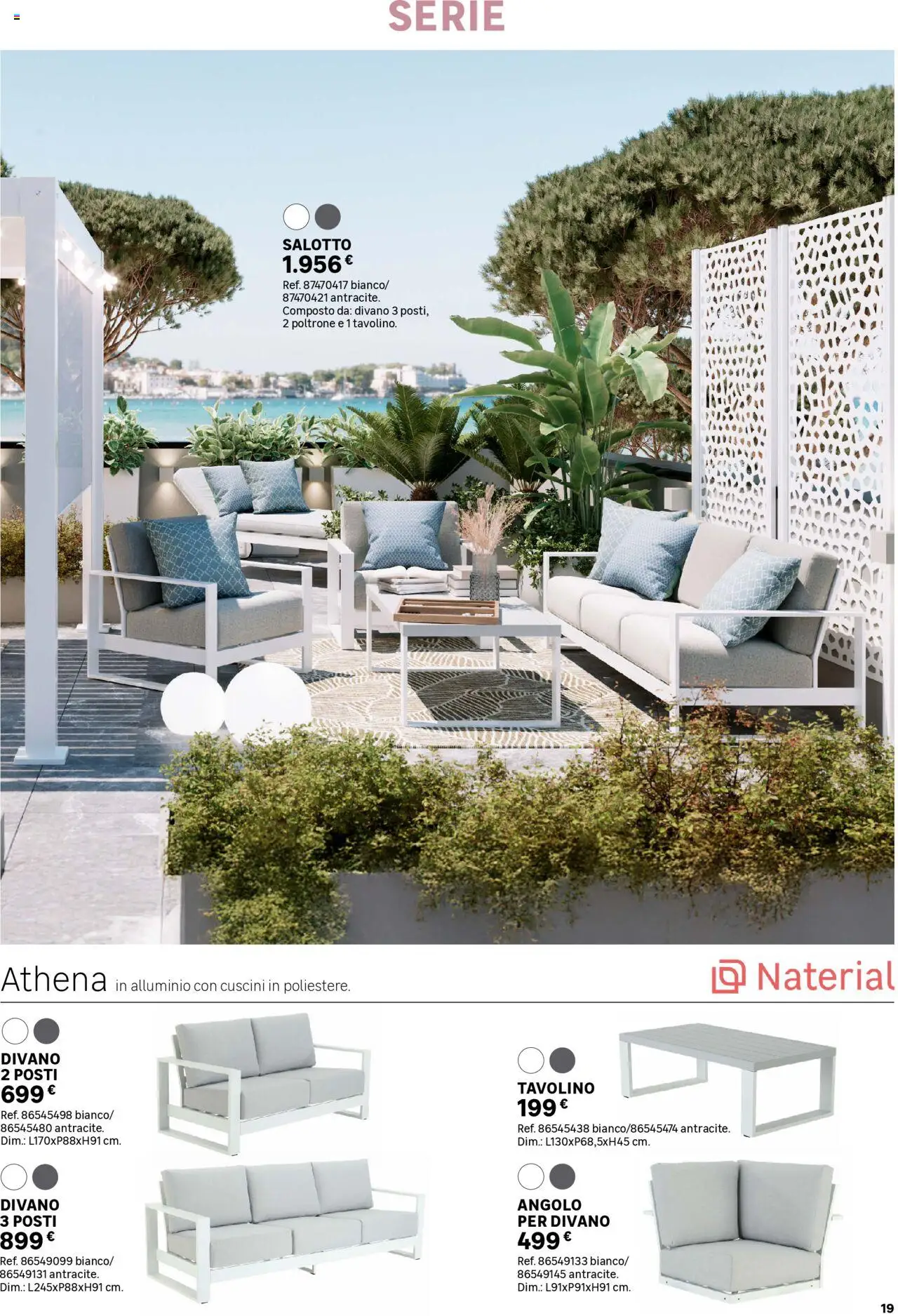 Volantino Leroy Merlin del 02.06.2025 | Pagina: 19 | Prodotti: Tavolino, Alluminio, Divano