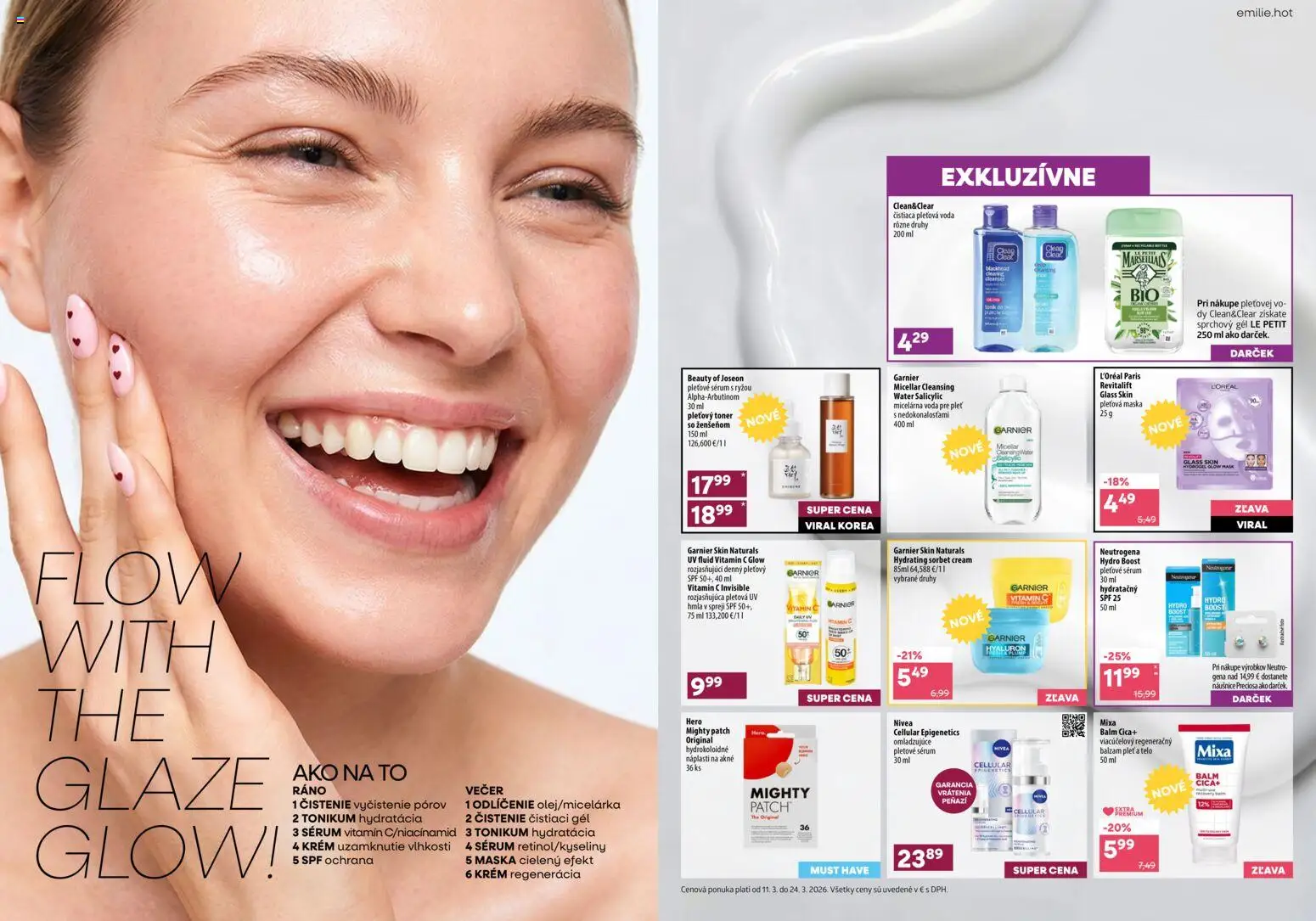 Nové 101 drogerie akcie – leták je platný od 26.03.2026 | Strana: 8 | Produkty: Nivea, Maska, Sprchový gél, Toner