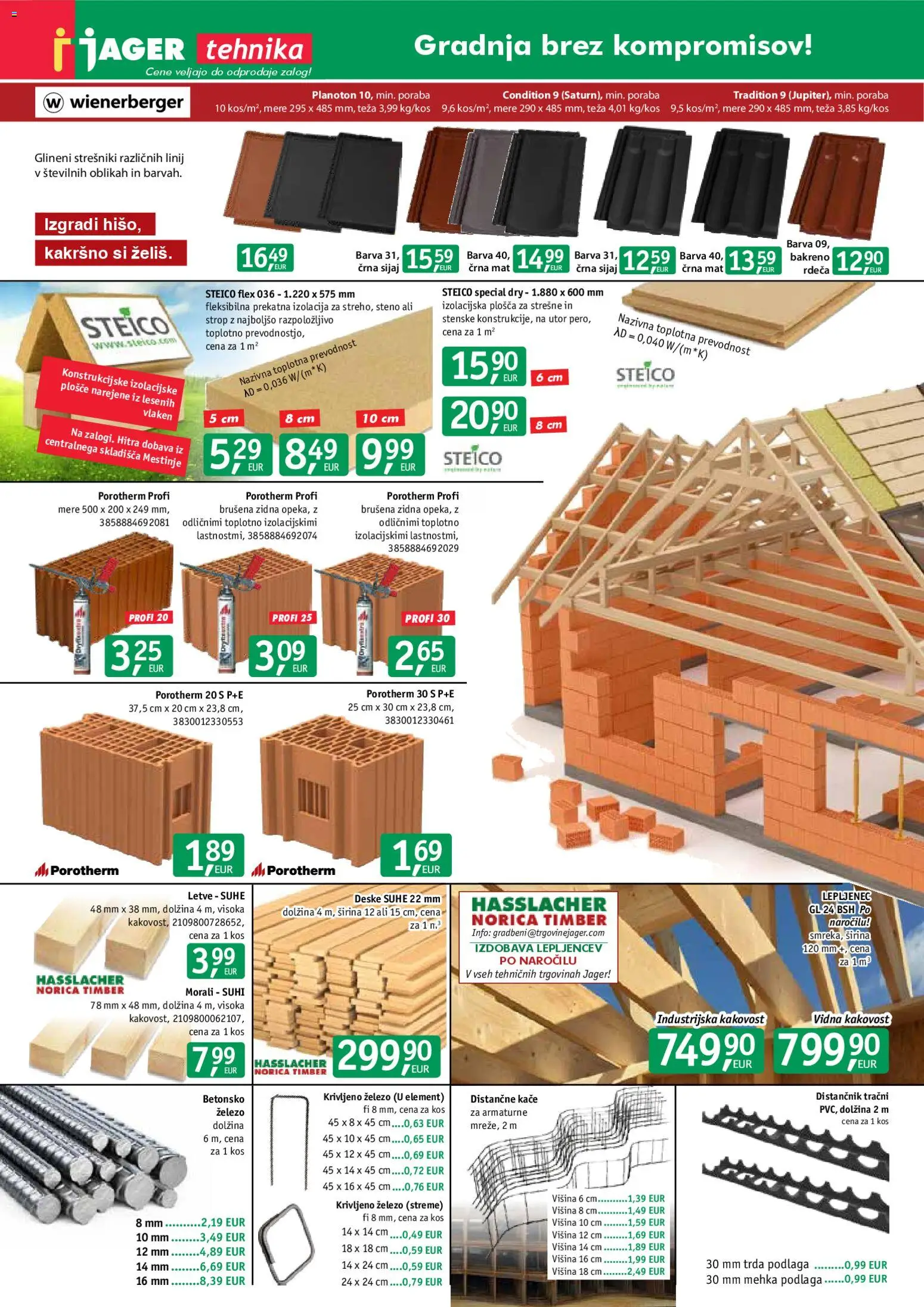 Novi Jager katalog ponudbe – veljaven od 14.01.2026 | Stran: 2 | Izdelki: Teza, Kos, Barva