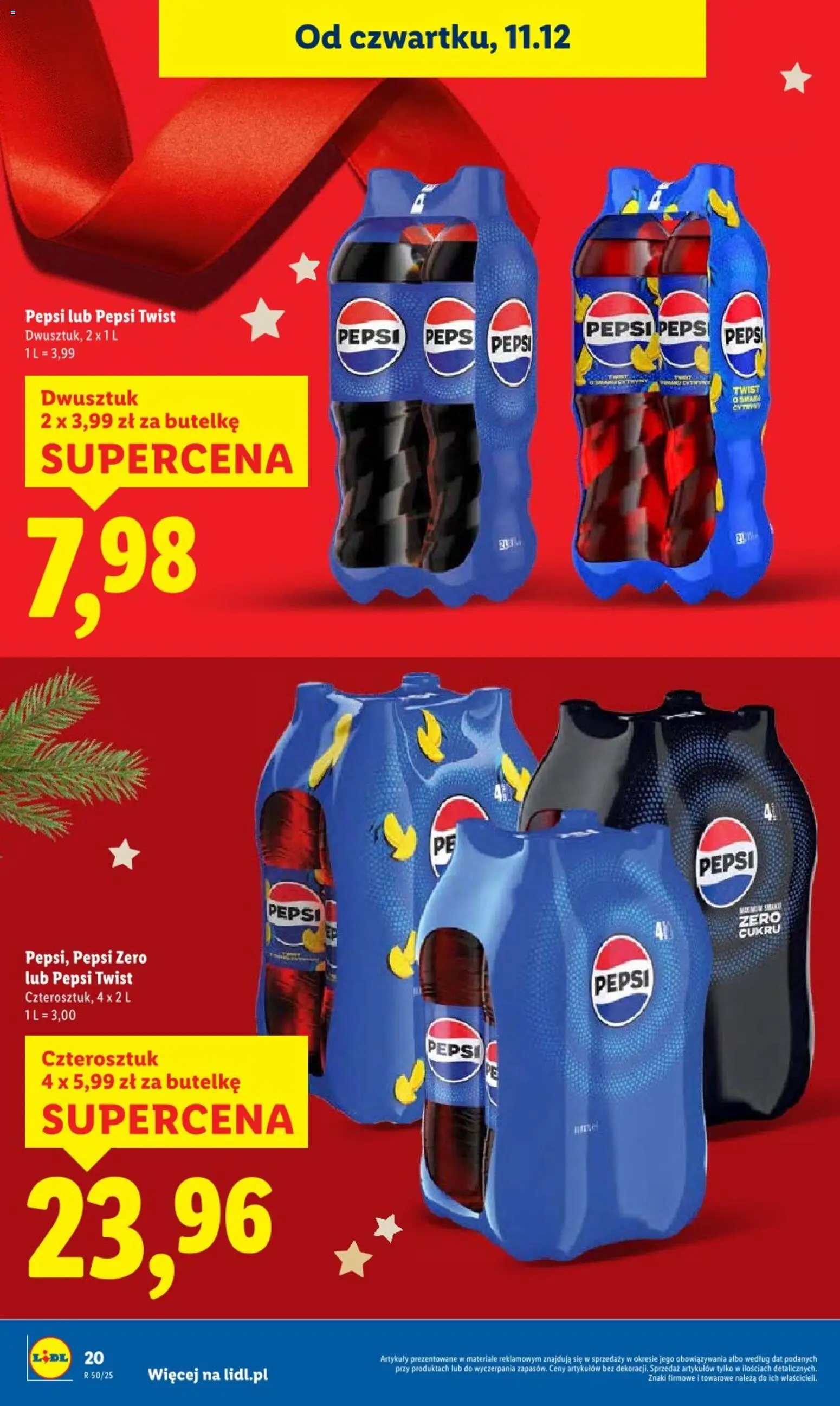 Lidl Gazetka od 11.12.2025 | Strona: 20 | Produkty: Pepsi