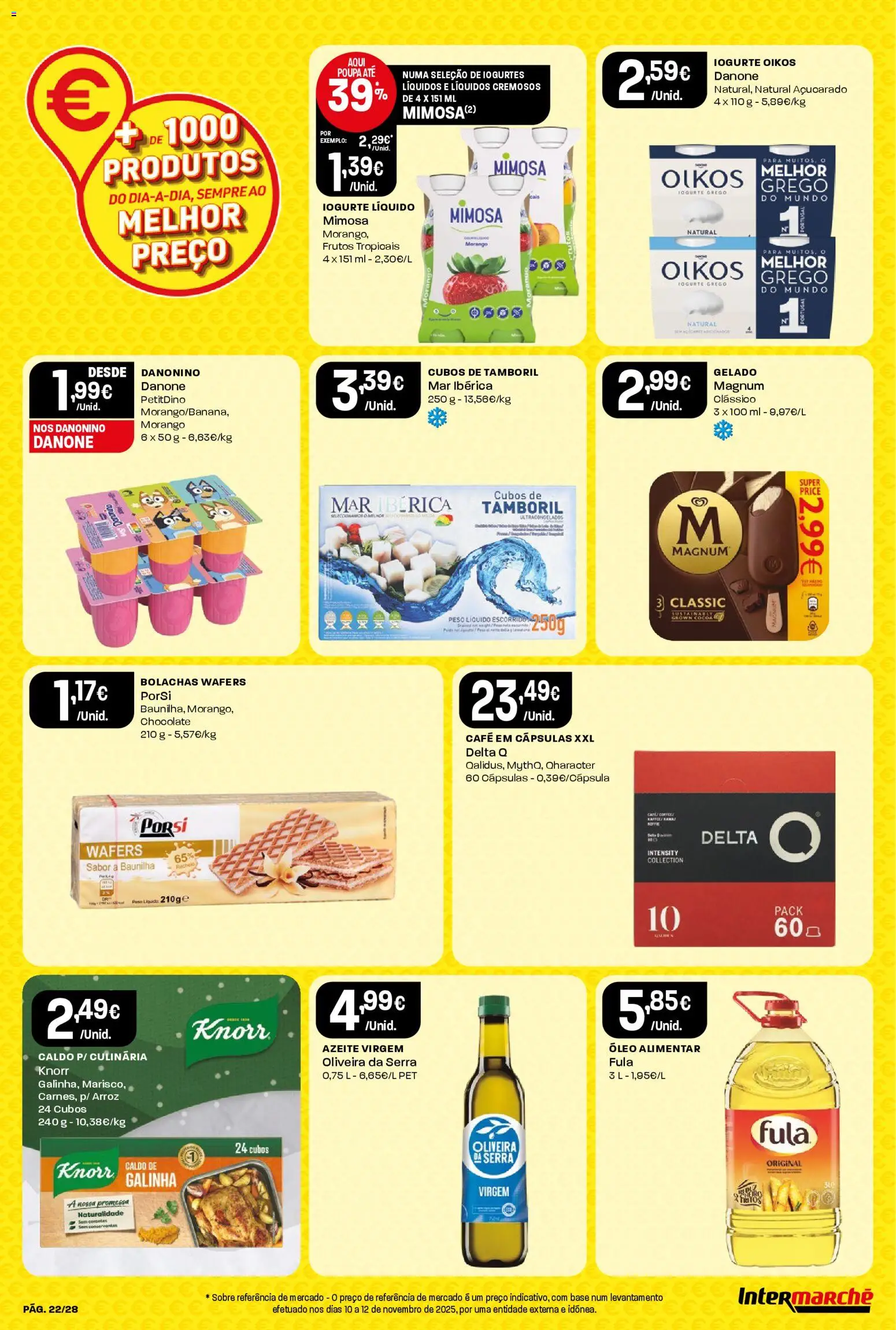 Intermarché Folheto Contact │ válido de 18.12.2025 | Página: 22 | Produtos: Delta q, Base, Gelado, Chocolate