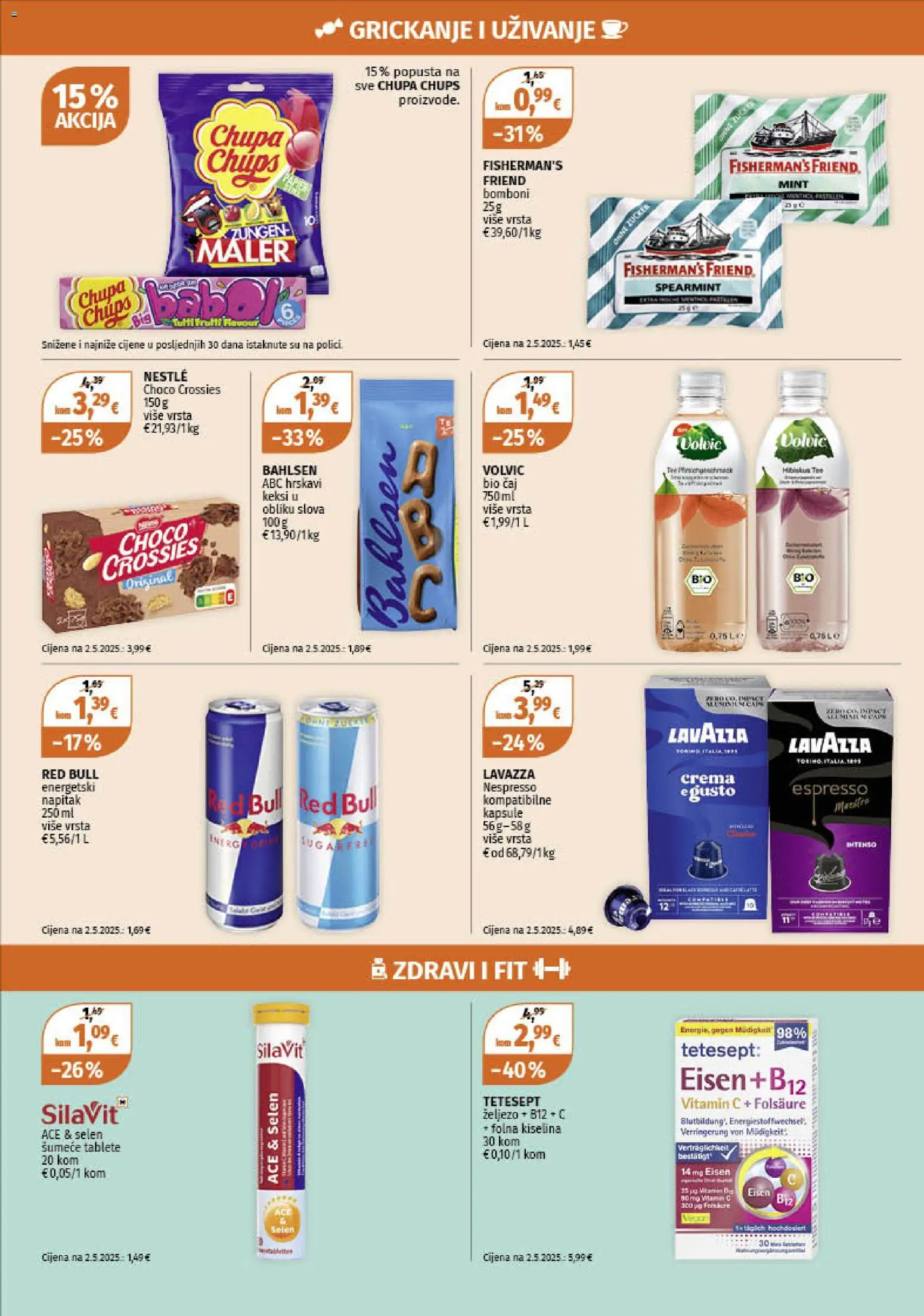 Müller katalog | vrijedi od 10.11.2025 | Stranica: 15 | Proizvodi: Keksi, Bomboni, Red Bull, Šumeće tablete