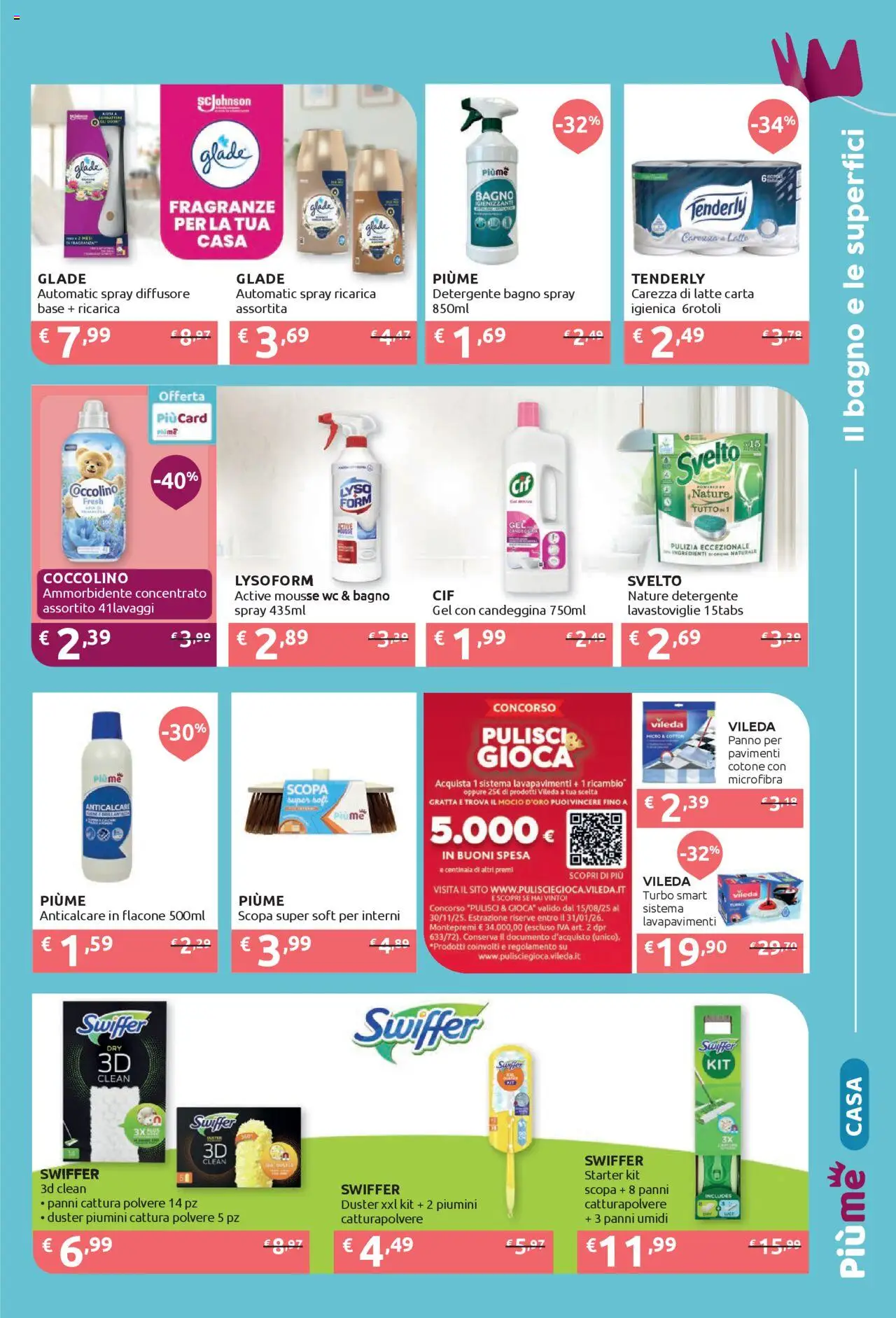 Volantino IperSoap del 15.09.2025 | Pagina: 5 | Prodotti: Detergente, Candeggina, Scopa, Bagno