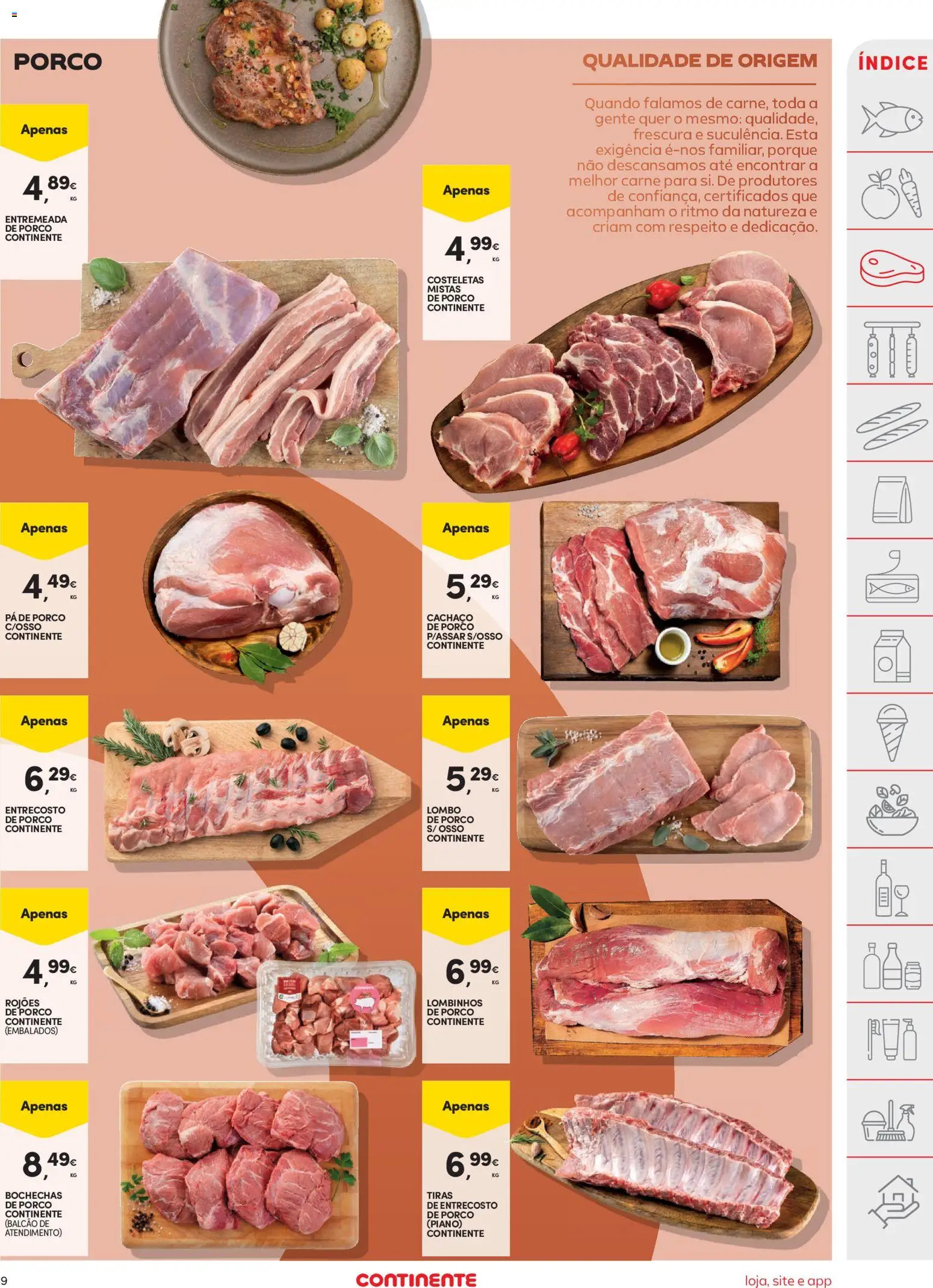 Continente folheto │ válido de 06.01.2026 | Página: 9 | Produtos: Lombo, Carne, Pá