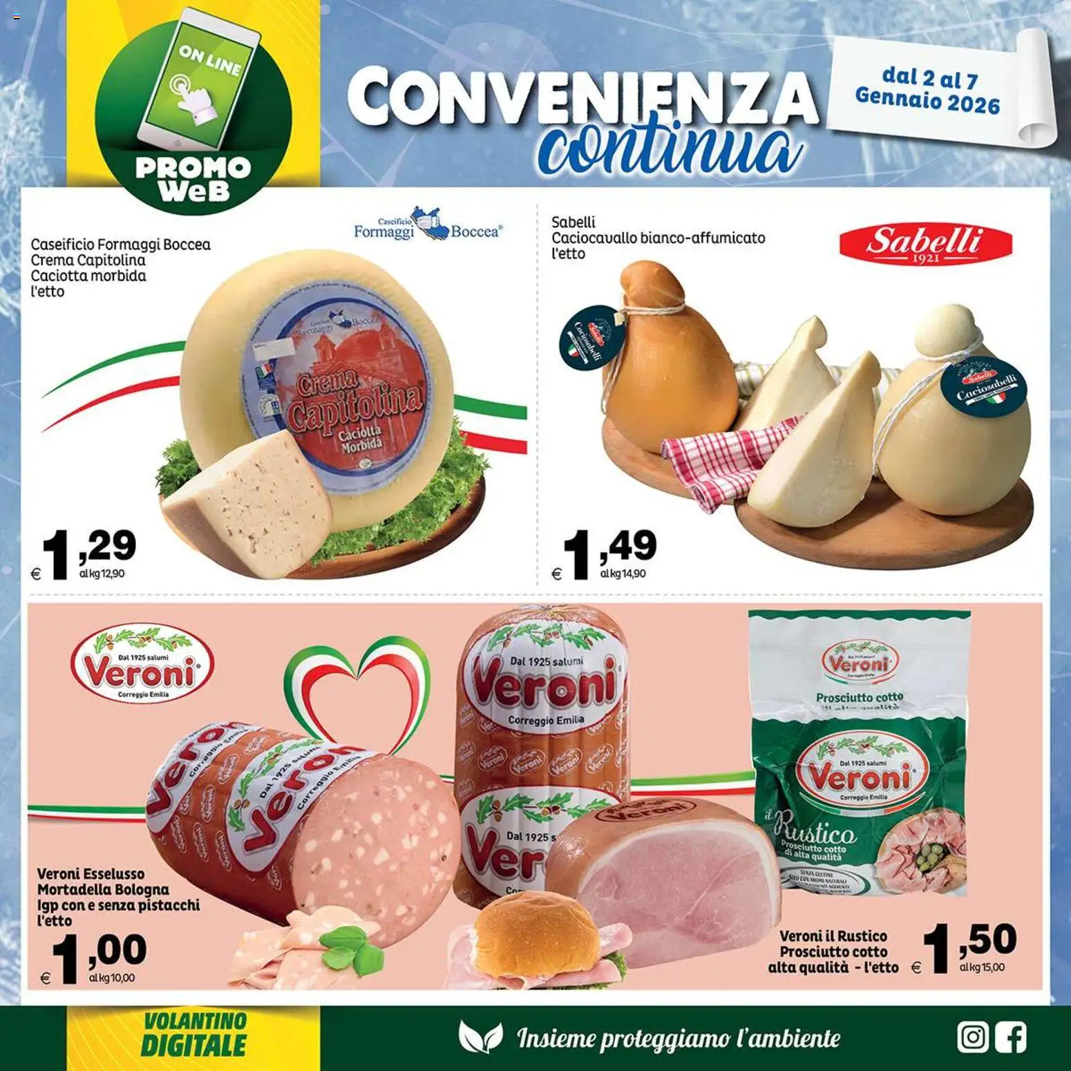 Volantino Elite Supermercati del 02.01.2026 | Pagina: 5 | Prodotti: Crema, Prosciutto Cotto, Prosciutto, Mortadella