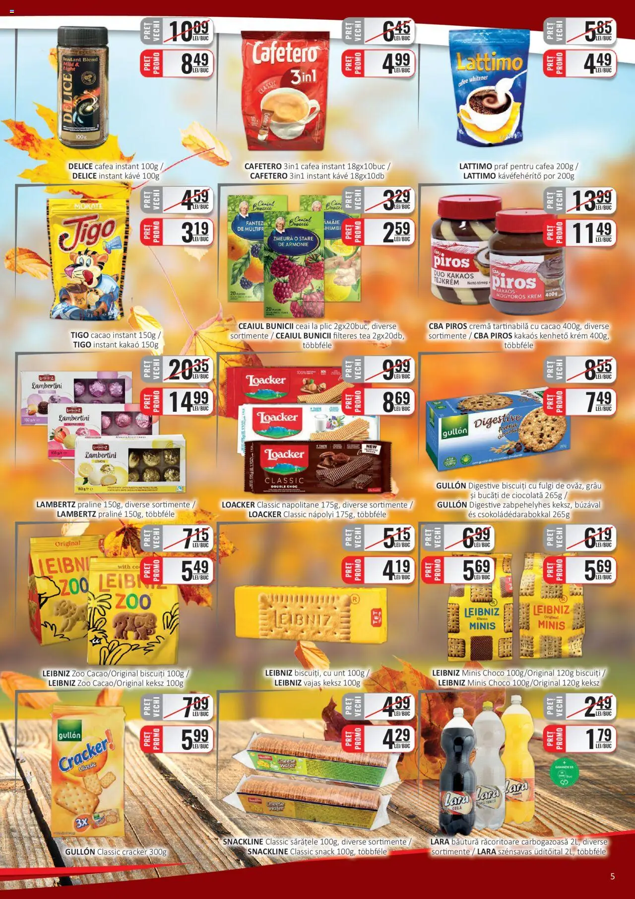 Noul catalog CBA – valabil de la 16.09.2025 | Pagină: 5 | Produse: Zmeură, Cafea, Ciocolată, Cremă tartinabilă