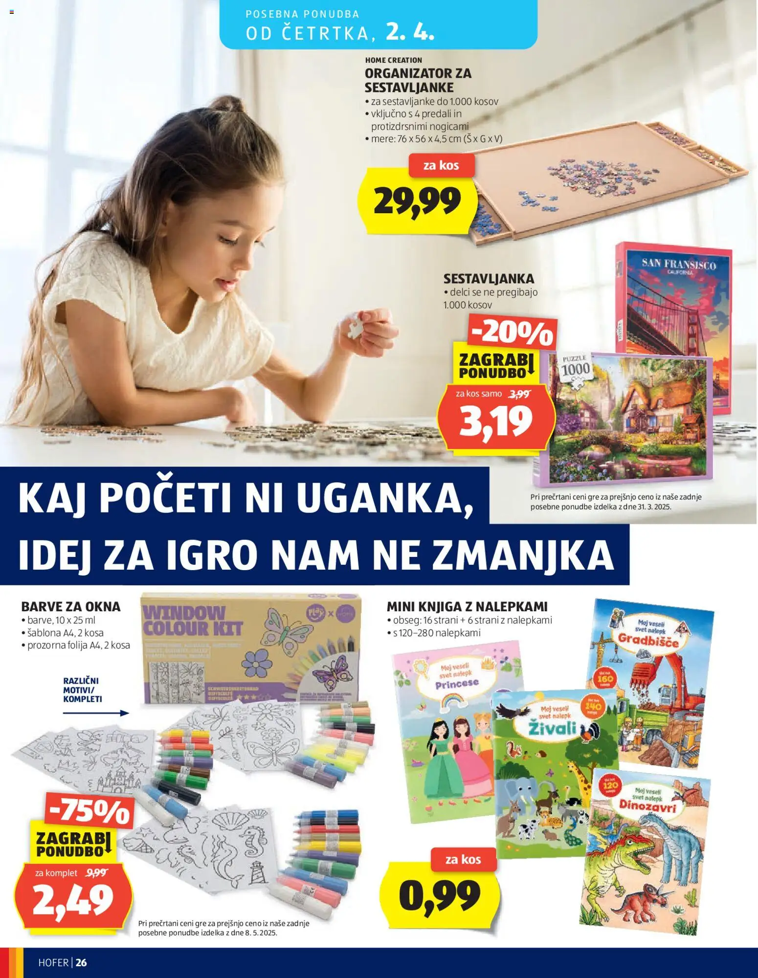 Novi Hofer katalog ponudbe – veljaven od 25.03.2026 | Stran: 26 | Izdelki: Kos, Knjiga, Folija