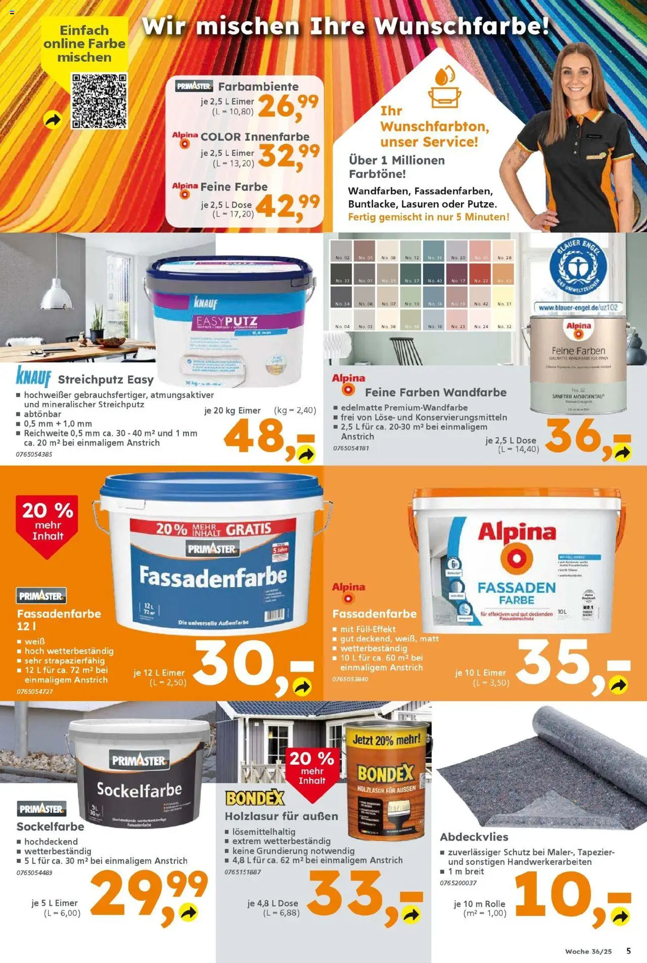 Globus Baumarkt prospekt Königsbrunn	 – gültig ab 31.08.2025 | Seite: 5 | Produkte: Wandfarbe