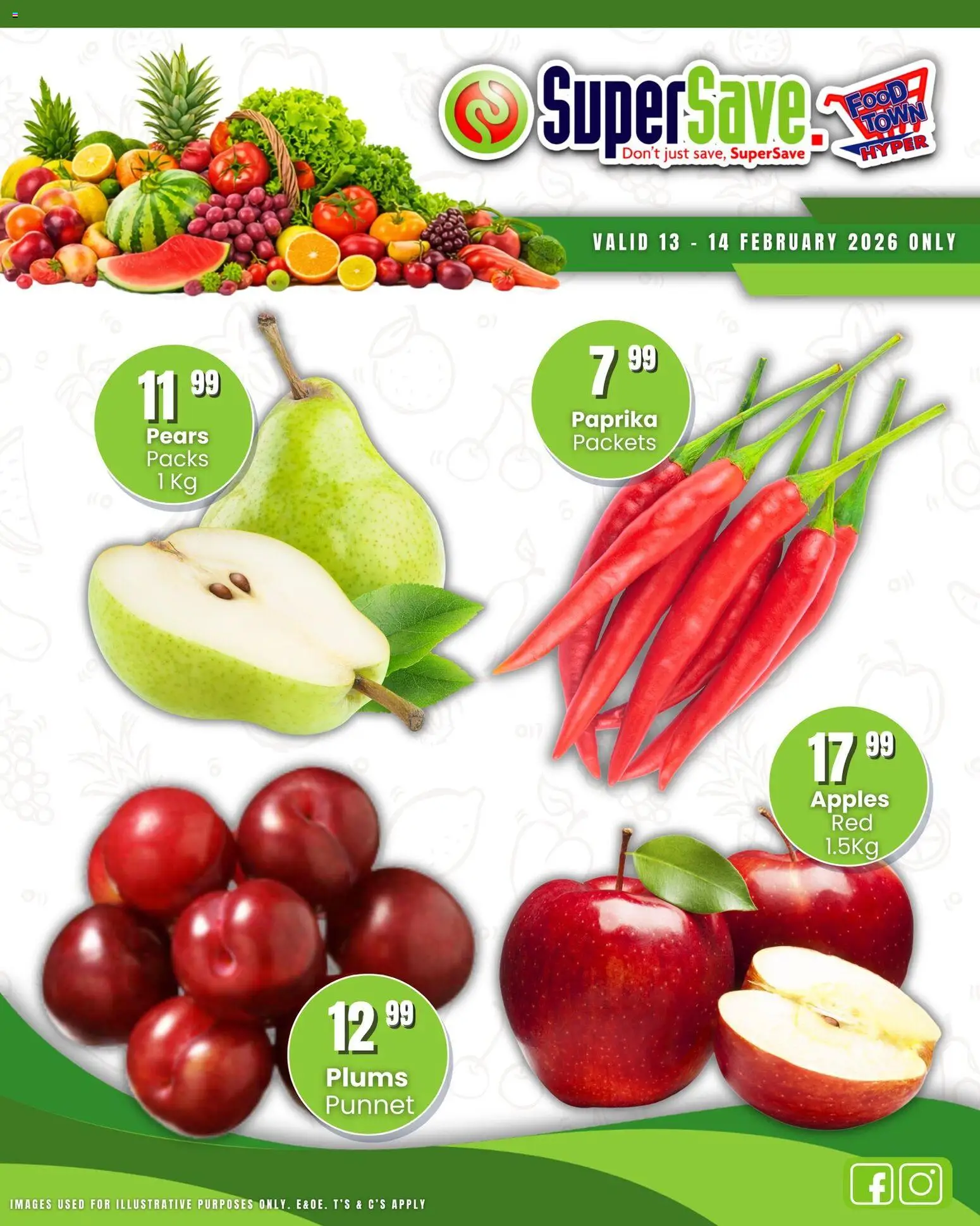 New Super Save catalogue – valid from 13.02.2026 | Page: 2 | Products: Pears, Apples