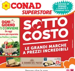 Anteprima del volantino Conad - SOTTOCOSTO valido a partire dal 29.01.2026