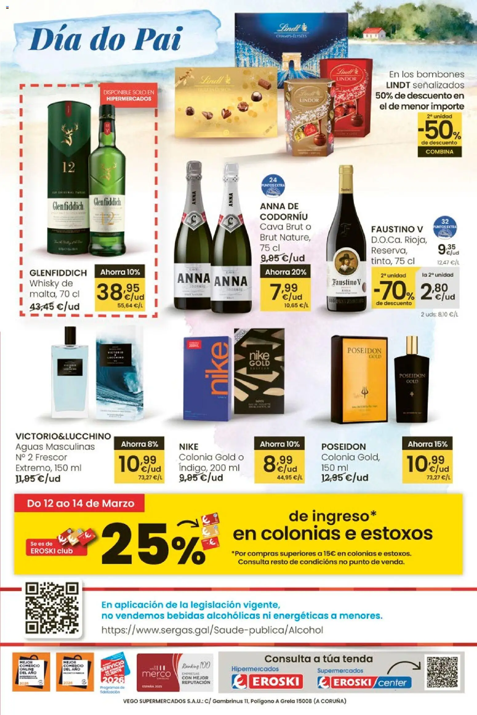 Eroski - Oferta │ válido desde el 12.03.2026 | Página: 37 | Productos: Colonia, Κεραία, Whisky