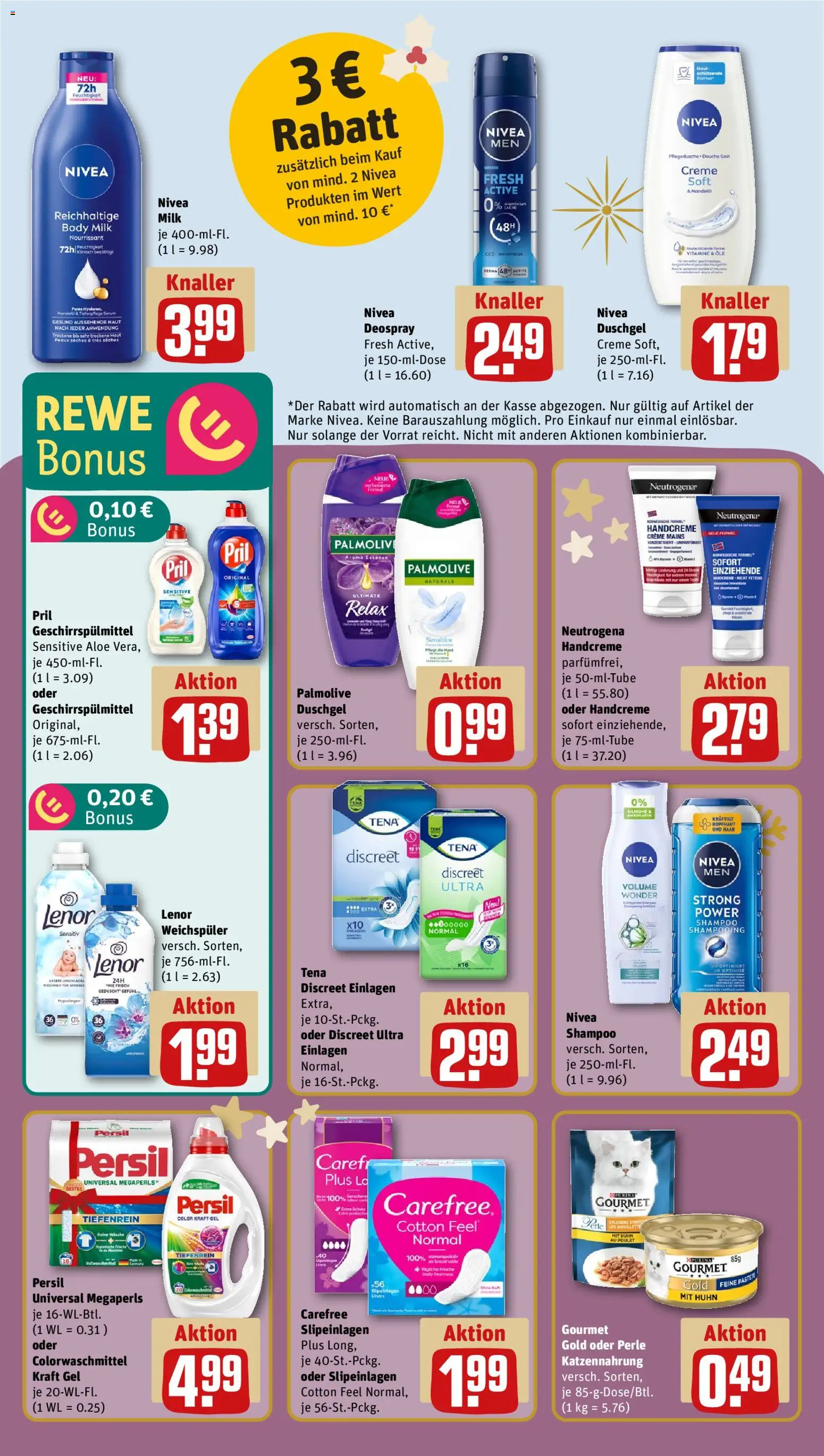 Rewe Prospekt 	 – gültig ab 01.12.2025 | Seite: 18 | Produkte: Handcreme, Weichspüler, Geschirrspülmittel, Body Lotion