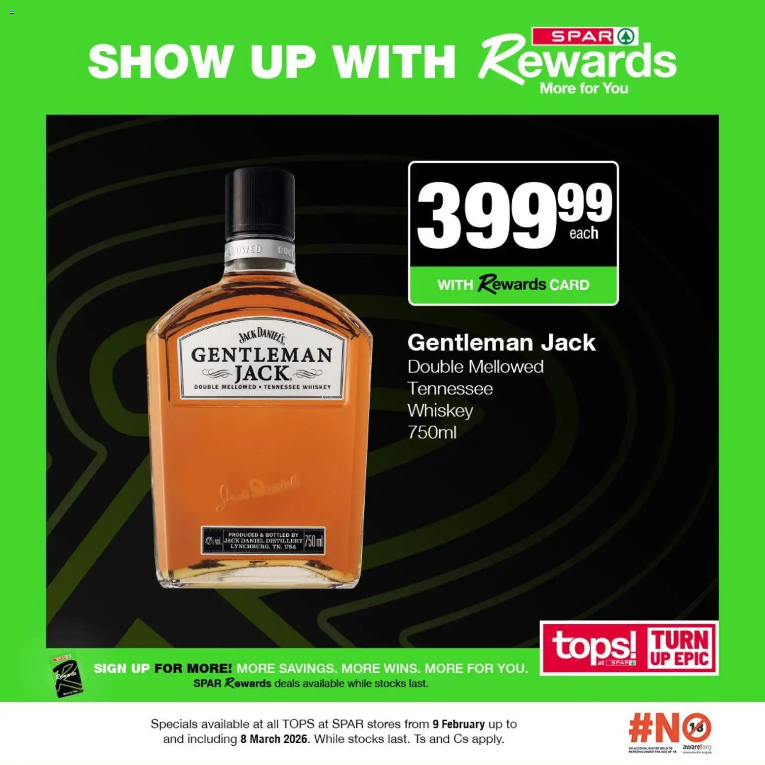 New Tops at Spar catalogue – valid from 09.02.2026 | Page: 2 | Products: Whiskey