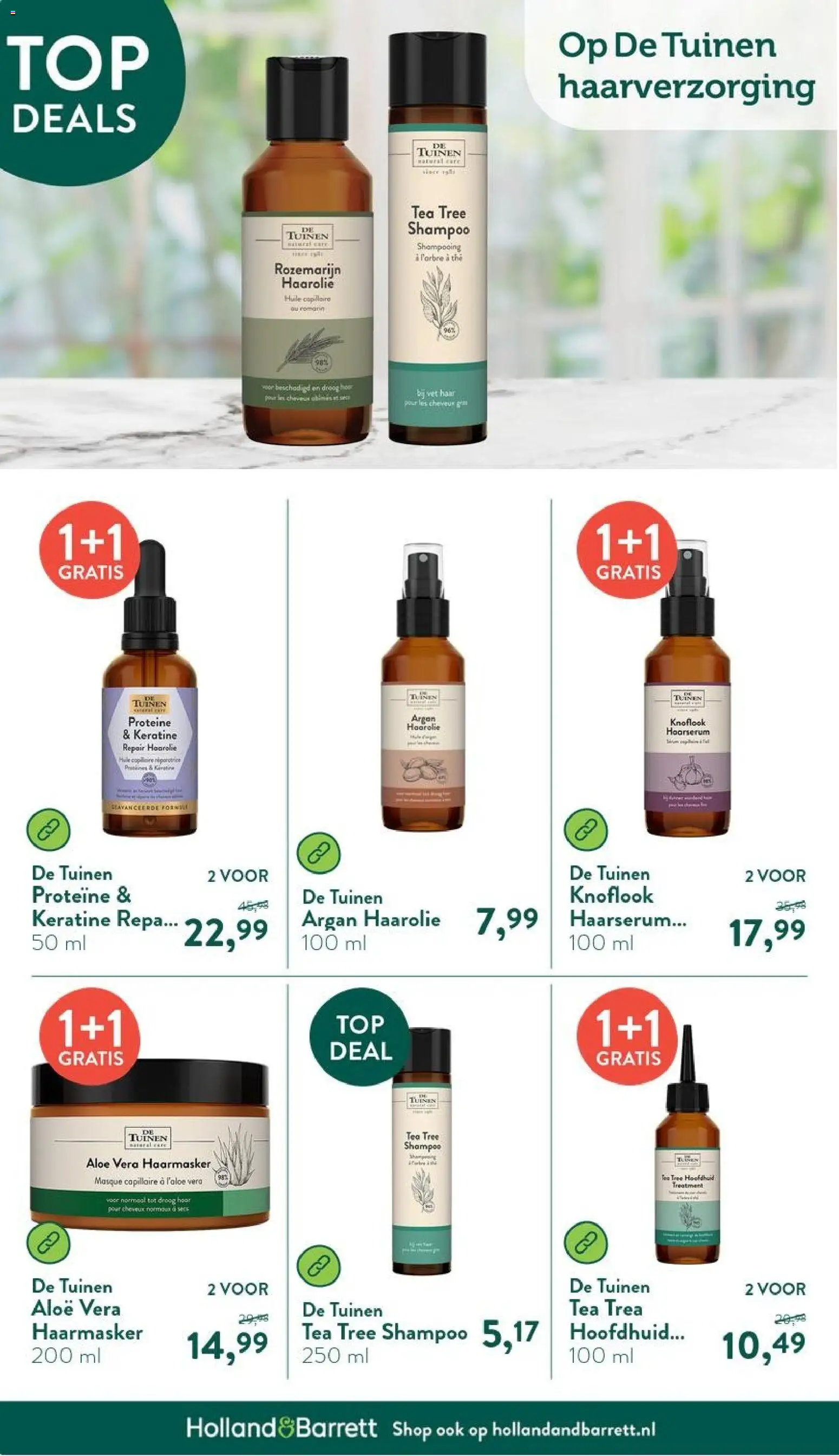 {H1} | Pagina: 20 | Producten: Shampoo, Knoflook, Haarmasker, Haarolie