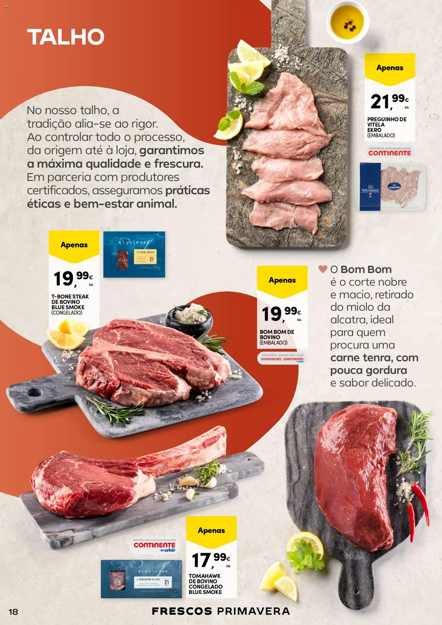 Continente - A frescura da primavera │ válido de 17.03.2026 | Página: 18 | Produtos: Vitela, Carne