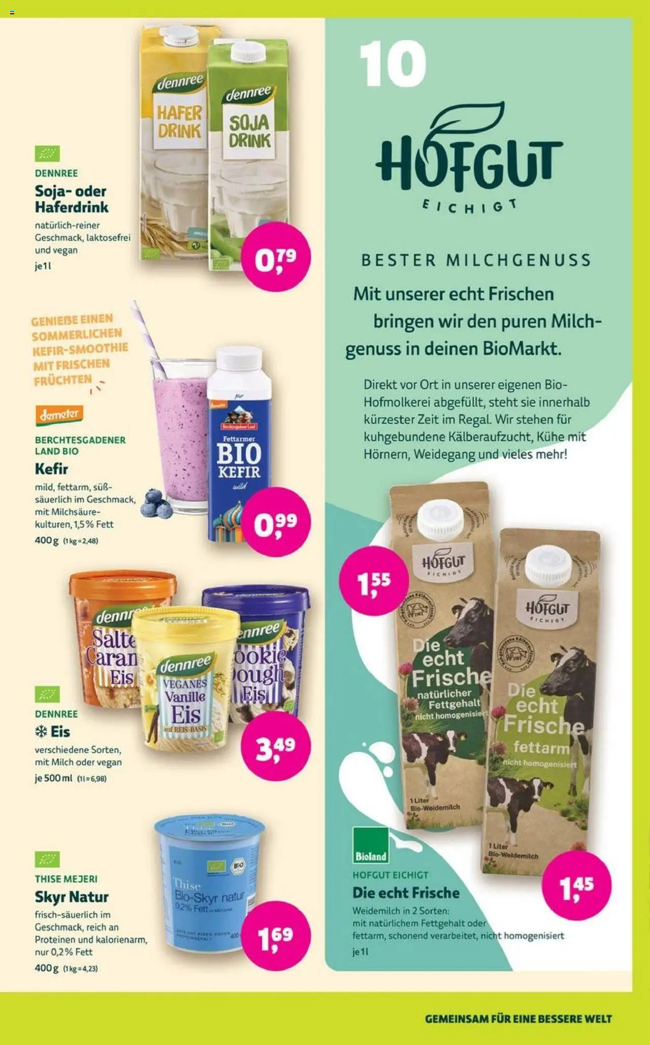 Denns BioMarkt Angebote - gültig ab dem 13.08.2025 | Seite: 3 | Produkte: Kefir, Milch, Skyr, Haferdrink