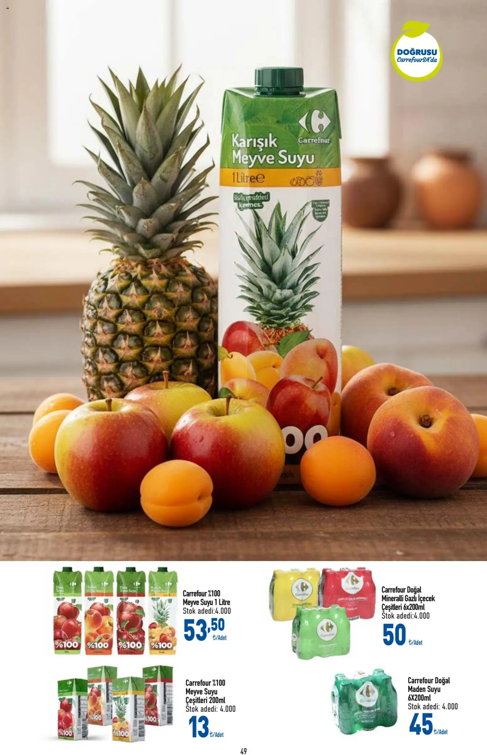CarrefourSA Katalog - 09.02.2026 tarihinden itibaren geçerlidir | Sayfa: 48 | Ürünler: Meyve suyu, Meyve, Gazlı içecek, Maden suyu
