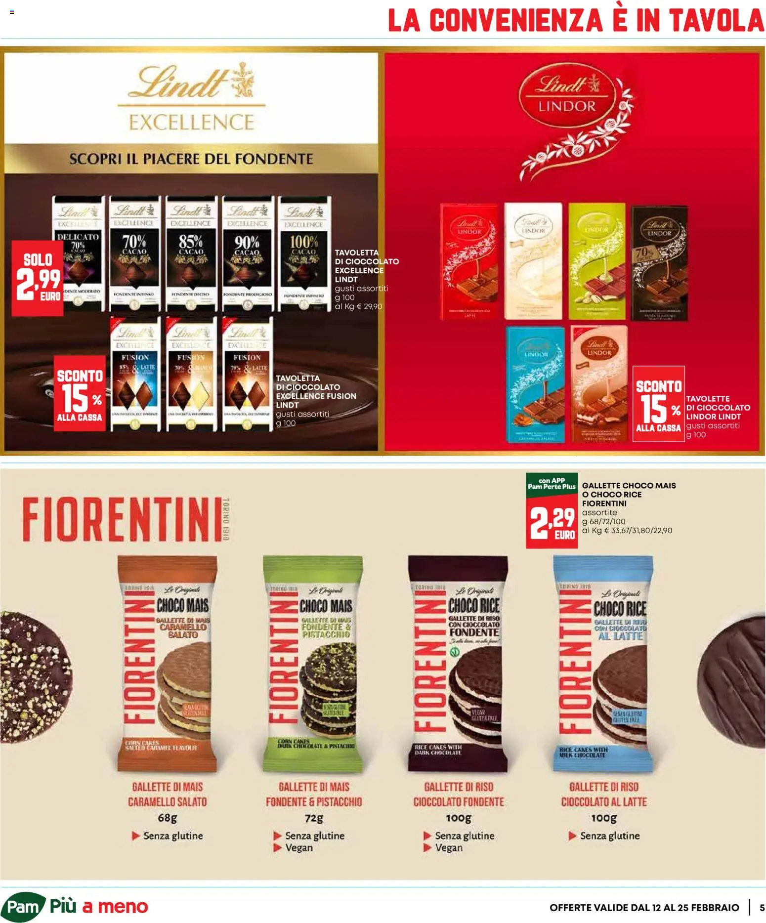 Volantino Panorama del 12.02.2026 | Pagina: 5 | Prodotti: Cioccolato, Riso, Gallette, Mais