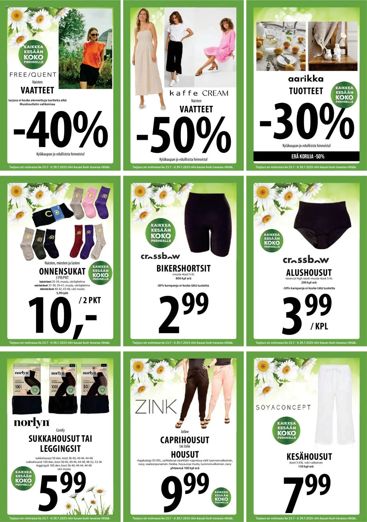  | Sivu: 14 | Tuotteet: Vaatteet, Sukkahousut, Leggingsit, Alushousut