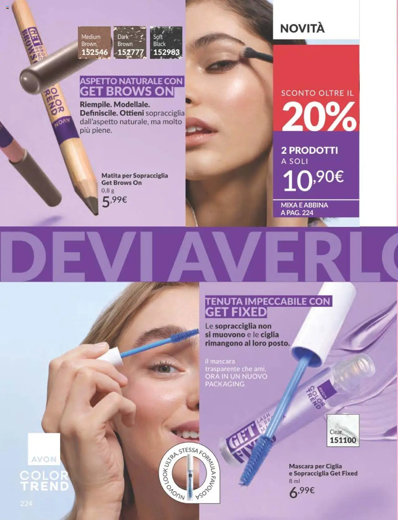 Volantino Avon del 01.09.2025 | Pagina: 224 | Prodotti: Mascara