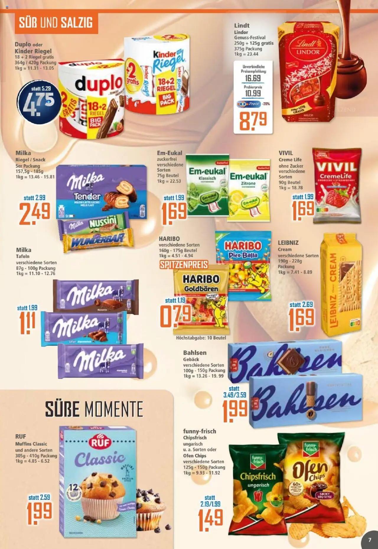 Klaas & Kock Prospekt – gültig ab 22.09.2025 | Seite: 7 | Produkte: Milch, Funny frisch, Kinder riegel, Zitrone