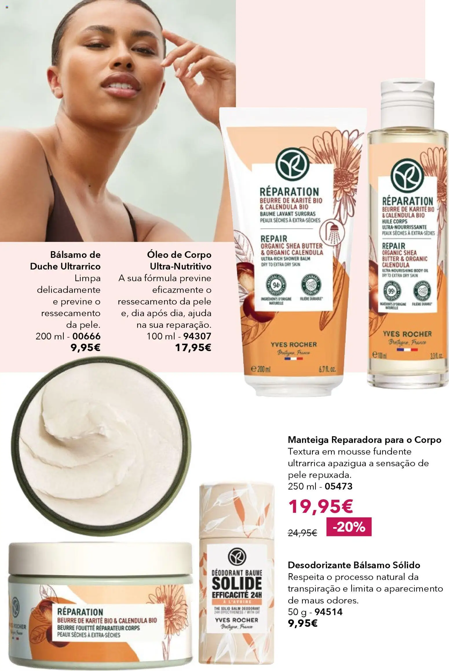 Yves Rocher catálogo 4 │ válido de 12.03.2026 | Página: 68 | Produtos: Desodorizante, Manteiga, Óleo