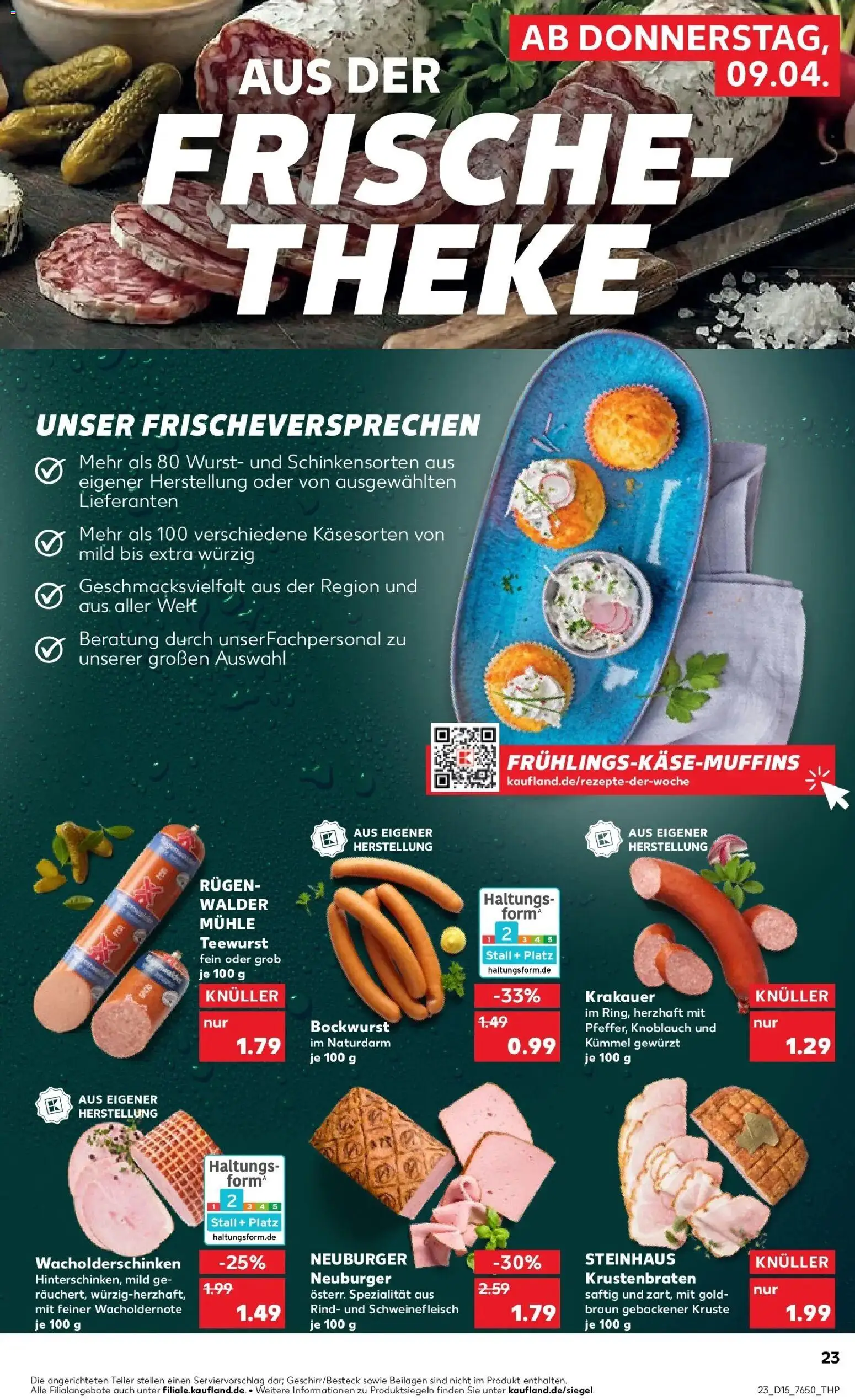 Kaufland Prospekt Schramberg	 – gültig ab 08.04.2026 | Seite: 23 | Produkte: Mühle, Theke, Krustenbraten, Knoblauch