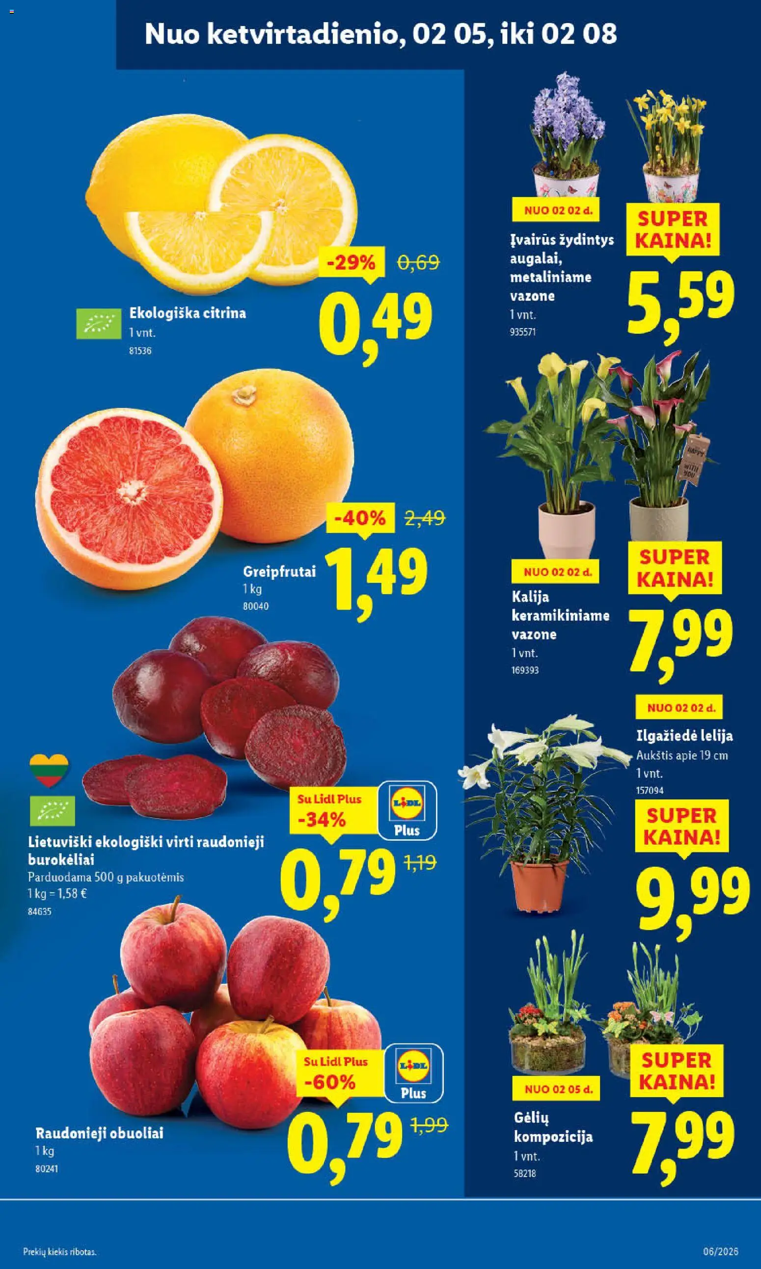 LIDL akcijos nuo 02.02.2026 | Puslapis: 39 | Prekių: Obuoliai
