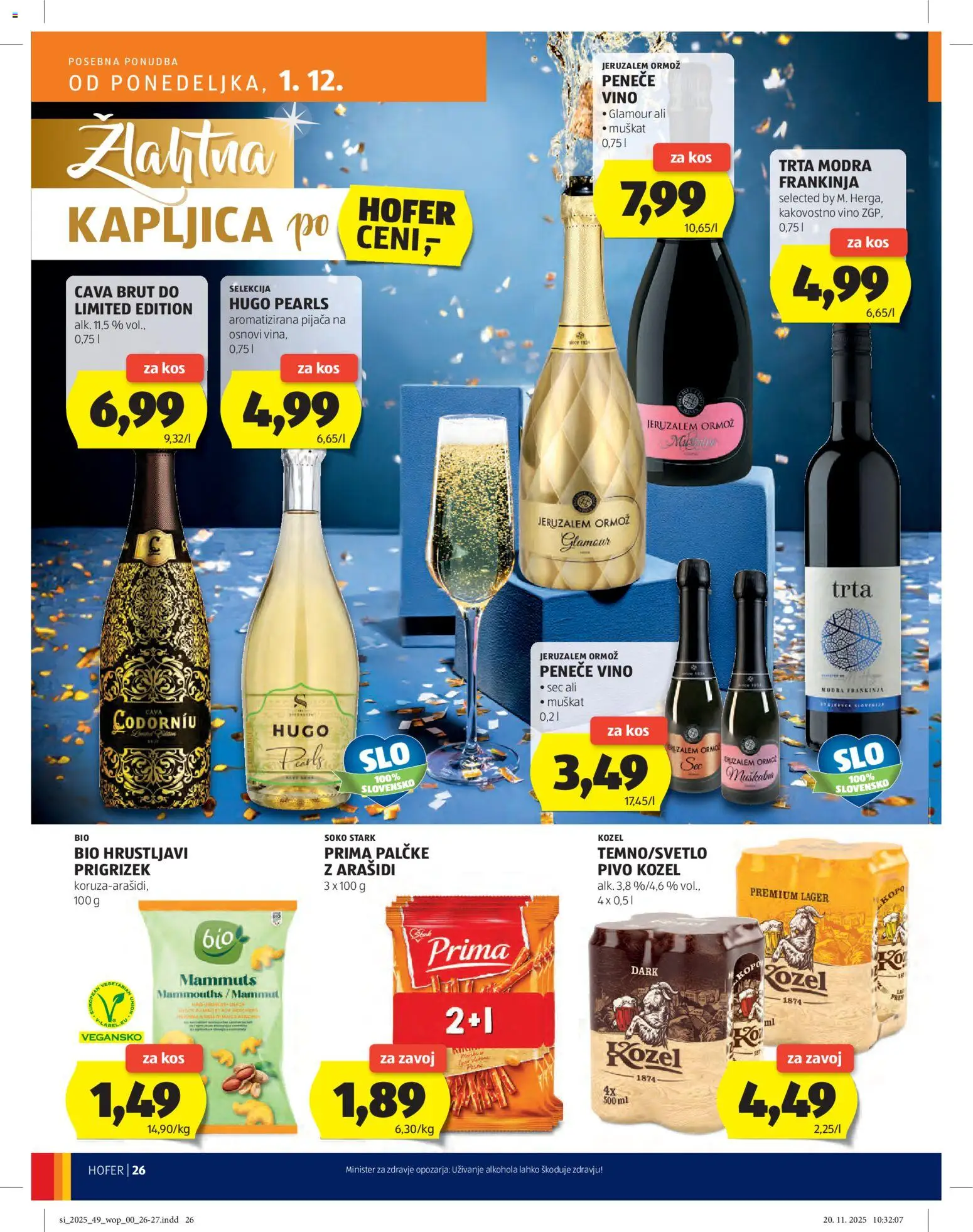 Hofer SI katalog | vrijedi od 27.11.2025 | Stranica: 26 | Proizvodi: Kozel, Vino, Pivo, Vegeta
