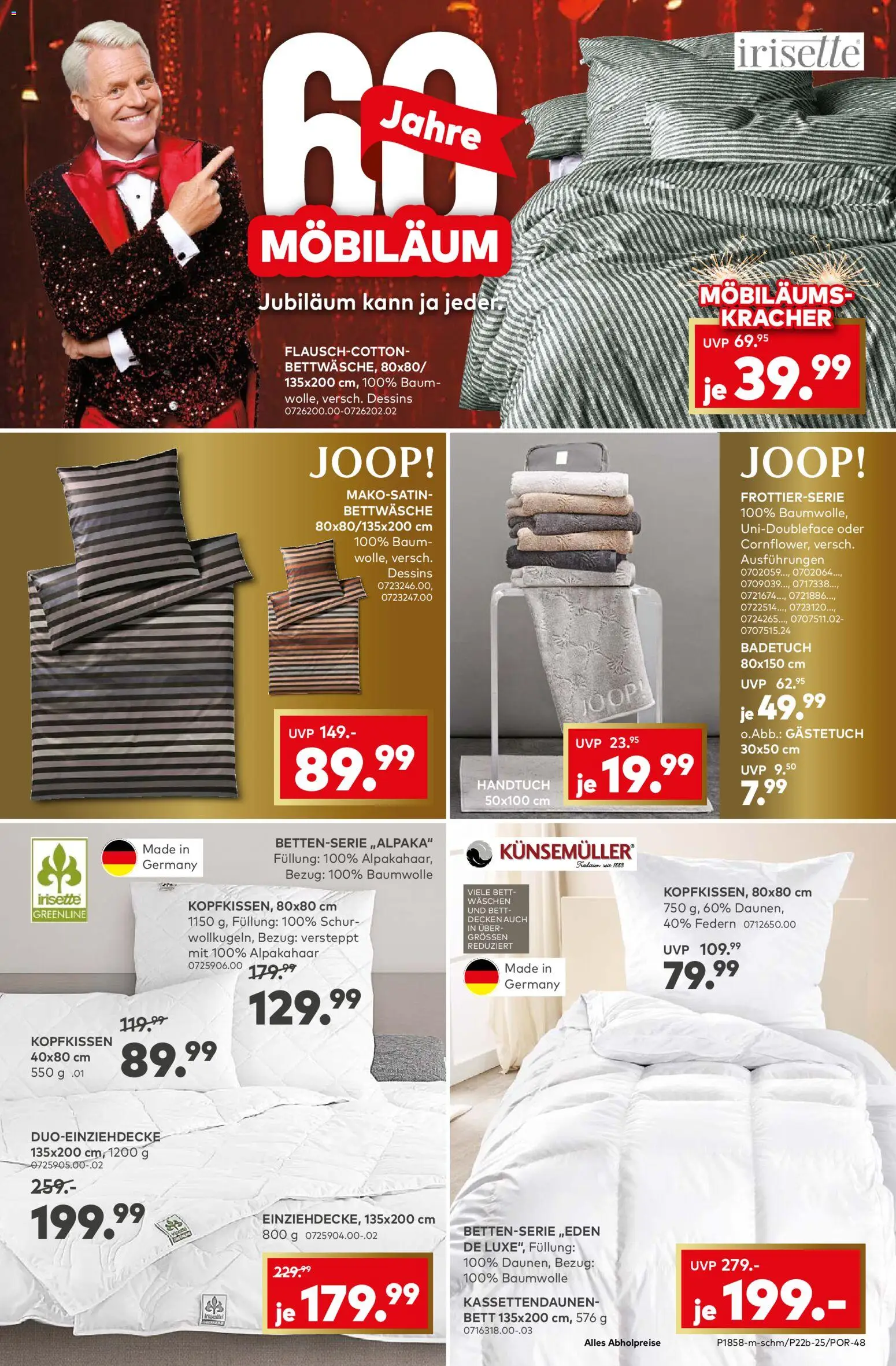 Porta! Must haves für die Adventszeit - Aachen – gültig ab 10.11.2025 | Seite: 8 | Produkte: Bett, Bettwäsche, Kopfkissen
