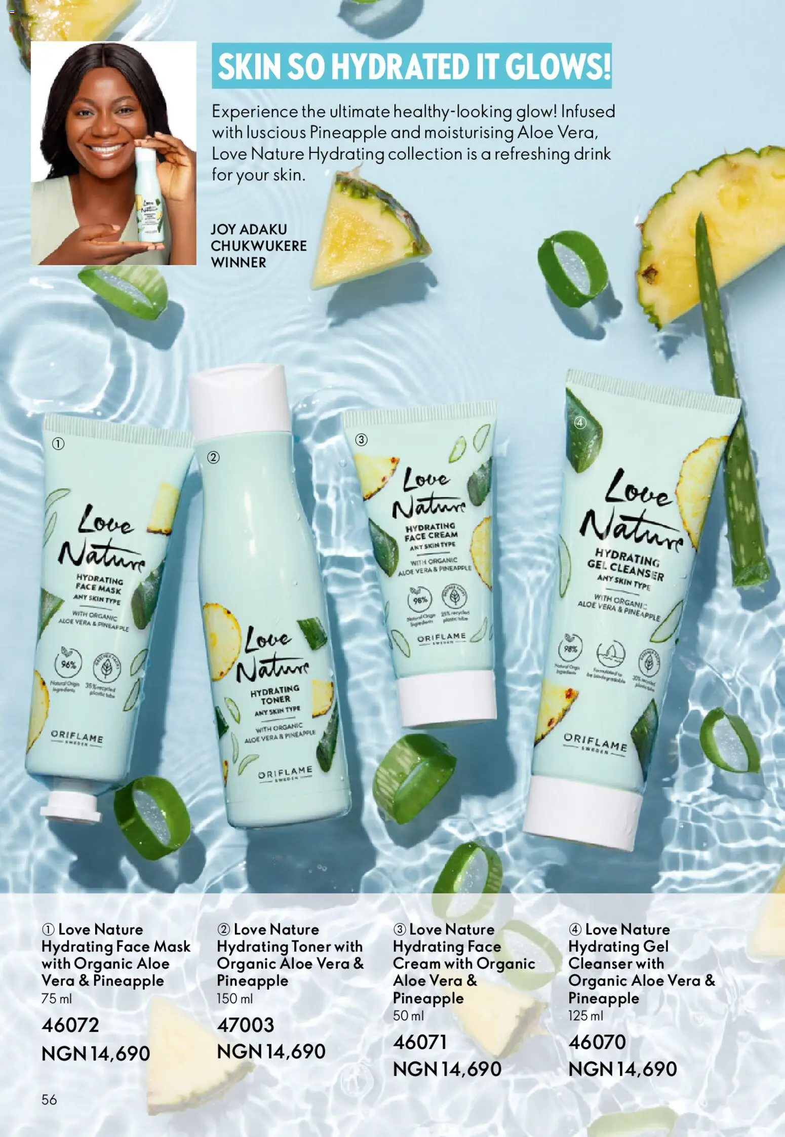 Oriflame - Catalogue 01/2026 valid from 01.01.2026 | Page: 56 | Products: Špíz, Toner, Cream, Pineapple