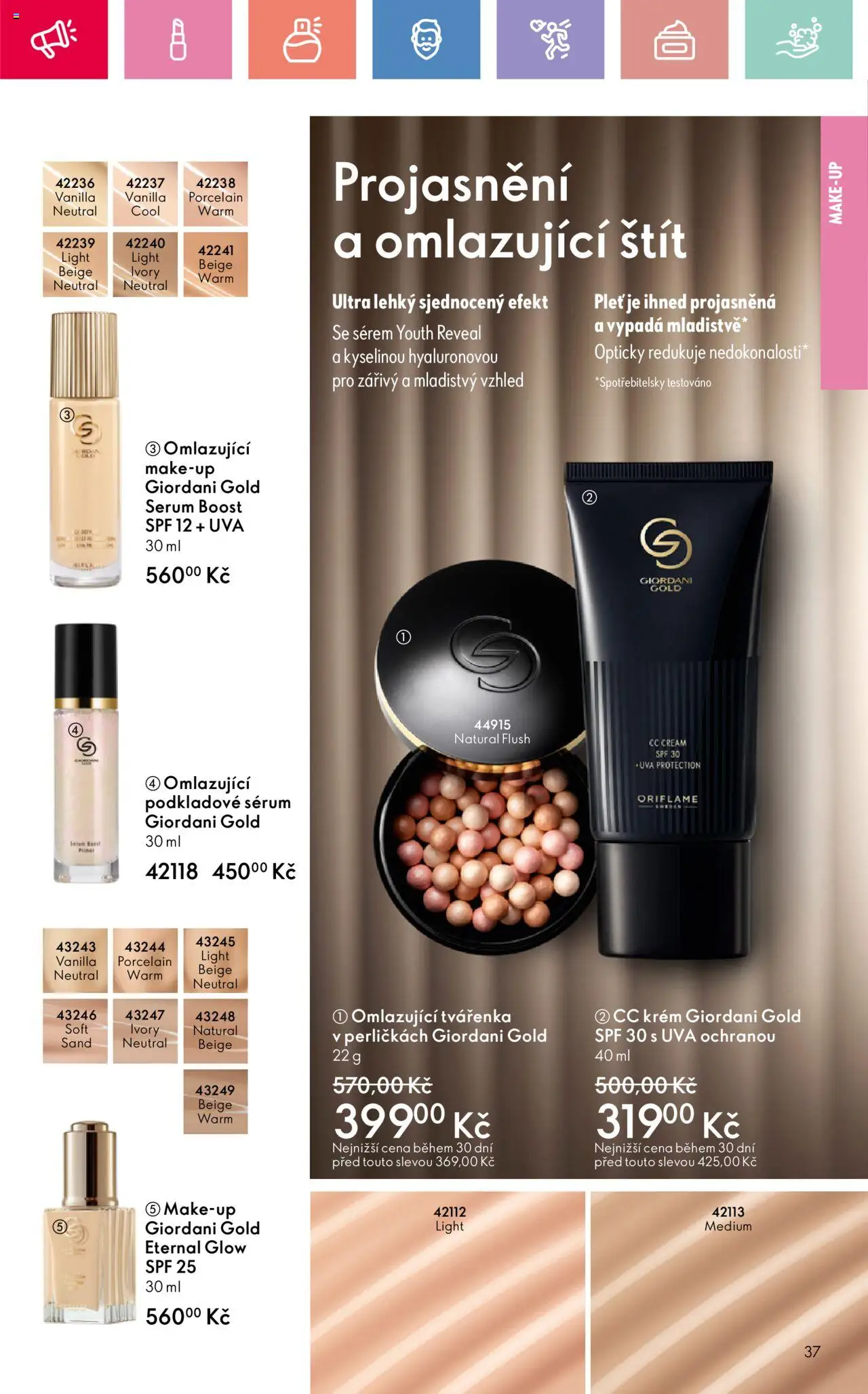 Oriflame katalog č.10/2025 od 06.07.2025 | Strana: 37 | Produkty: Makeup, Sérum, Krém, CC krém