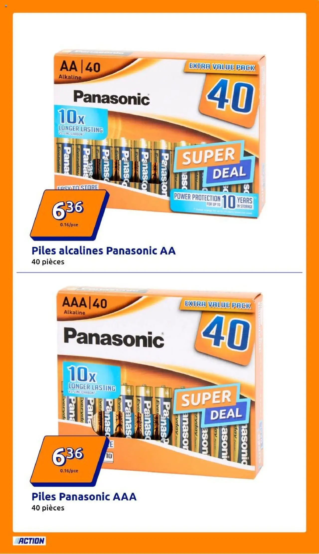 {H1} | Page: 5 | Produits: Store, Piles