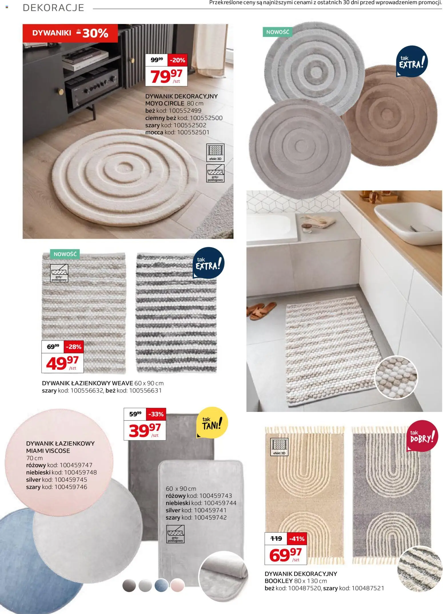Komfort Gazetka od 11.02.2026 | Strona: 10 | Produkty: Dywaniki, Dywanik łazienkowy