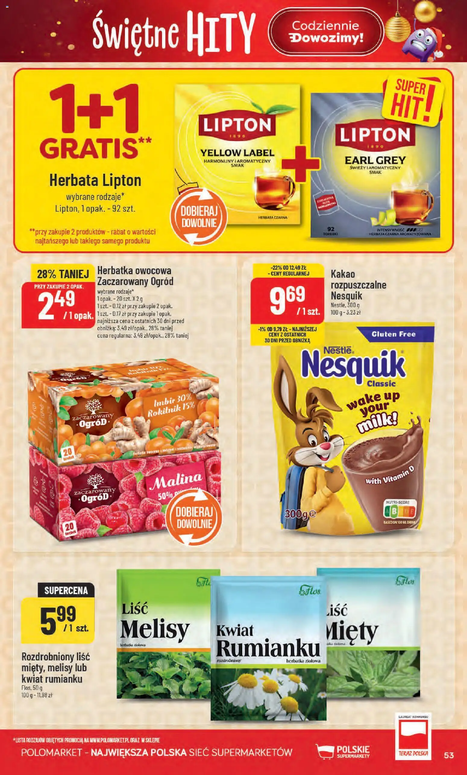 POLOmarket Black Friday od 26.11.2025 | Strona: 53 | Produkty: Malina, Kakao, Herbata, Torebki