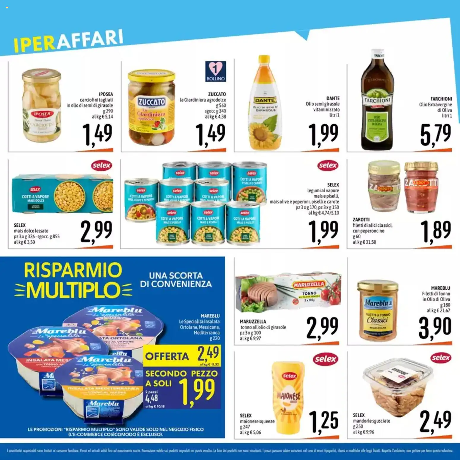 Volantino Emisfero del 20.04.2026 | Pagina: 2 | Prodotti: Olio, Olive, Mandorle, Mais