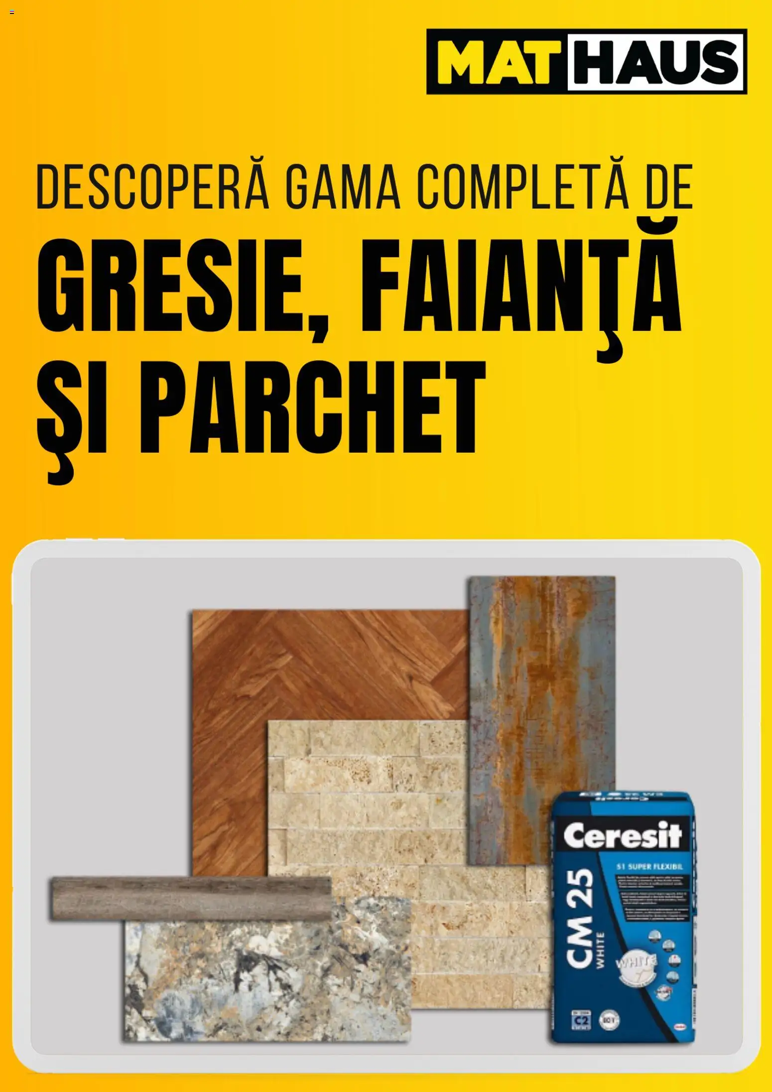 Noul catalog Mathaus – valabil de la 20.01.2026 | Pagină: 1 | Produse: Faianță, Parchet