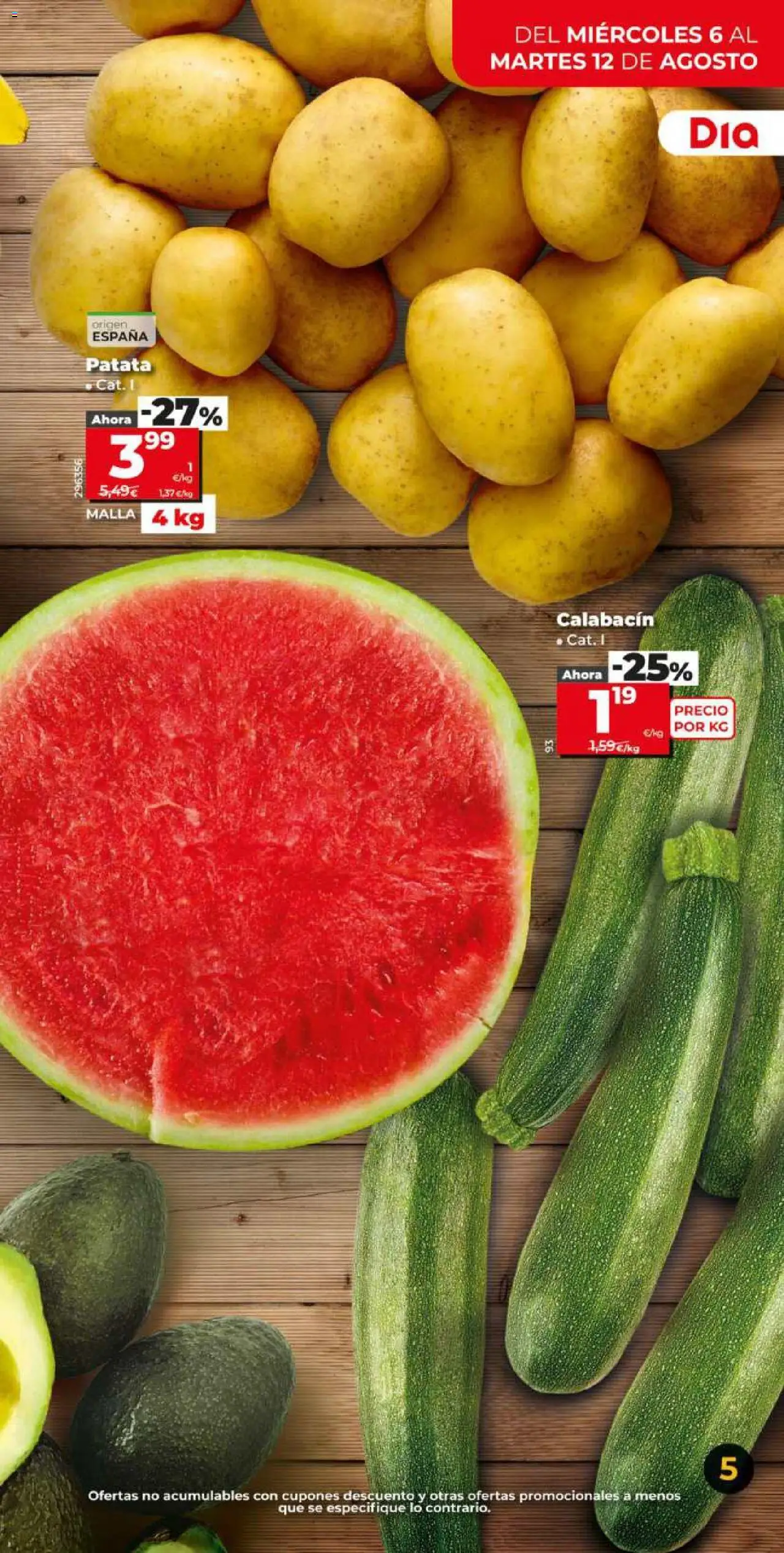 Dia - folleto Market │ válido desde el 06.08.2025 | Página: 5 | Productos: Calabacín