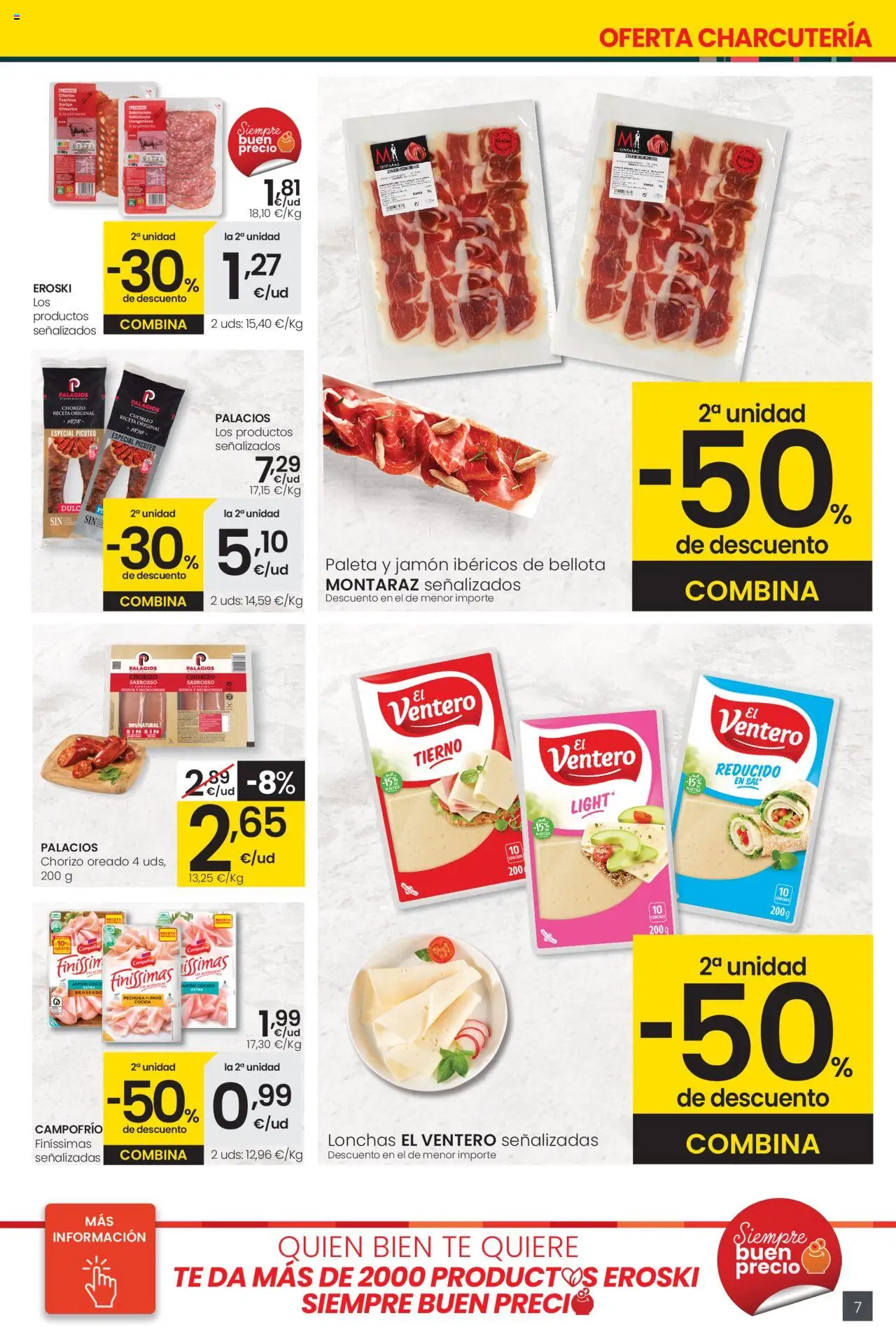 Eroski - Precio más bajo  │ válido desde el 16.10.2025 | Página: 7 | Productos: Jamón, Té